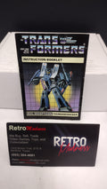 Vintage 1984 Original G1 Transformers Thundercracker Instruction Booklet