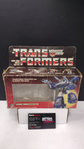 1984 Vintage Original G1 Transformers Bluestreak Box with Reissue Inner Bubble (Hasbro - Packaging Only / Heavy Box Wear)