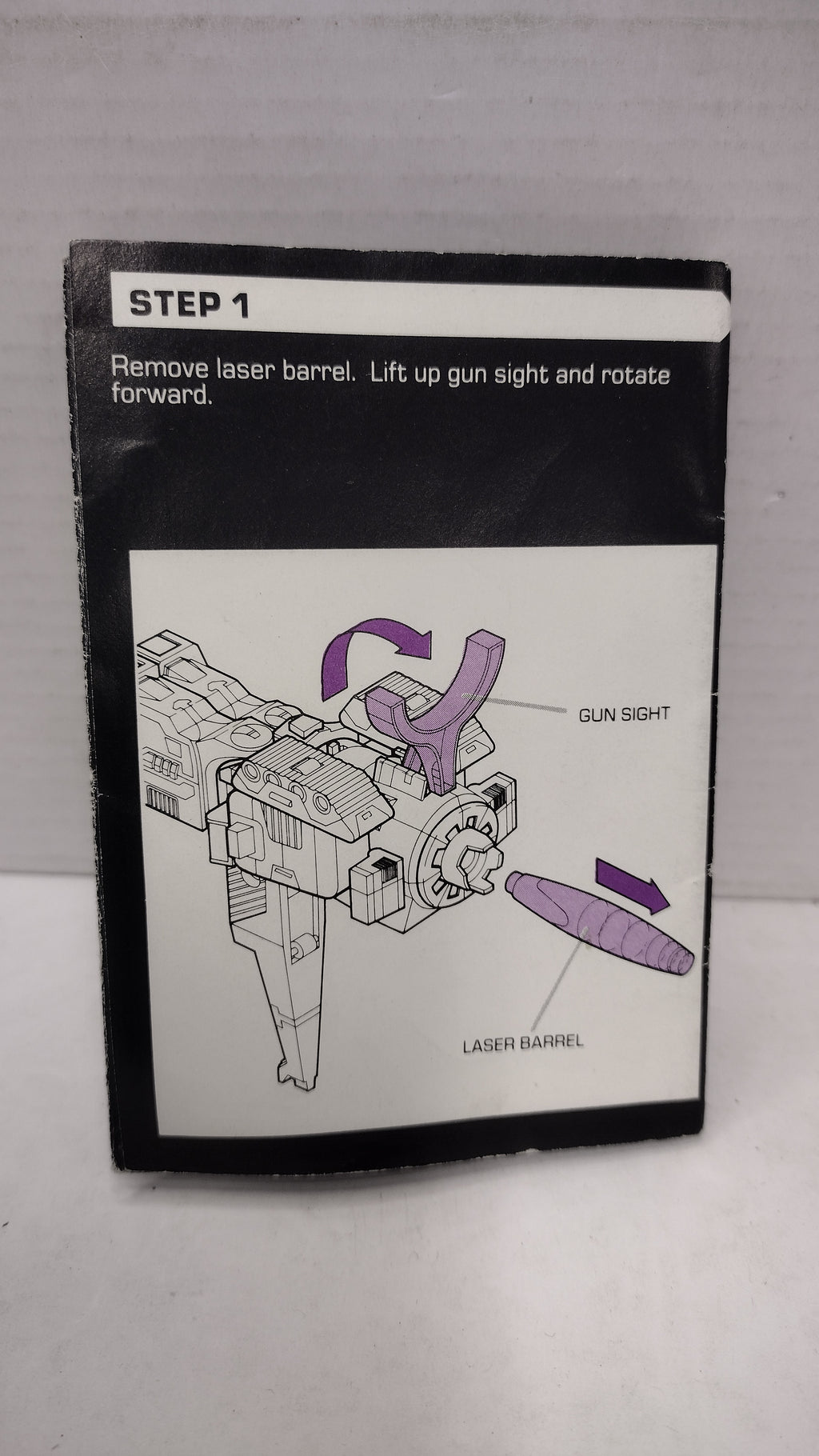 Vintage 1986 Original G1 Transformers Galvatron Instruction Booklet