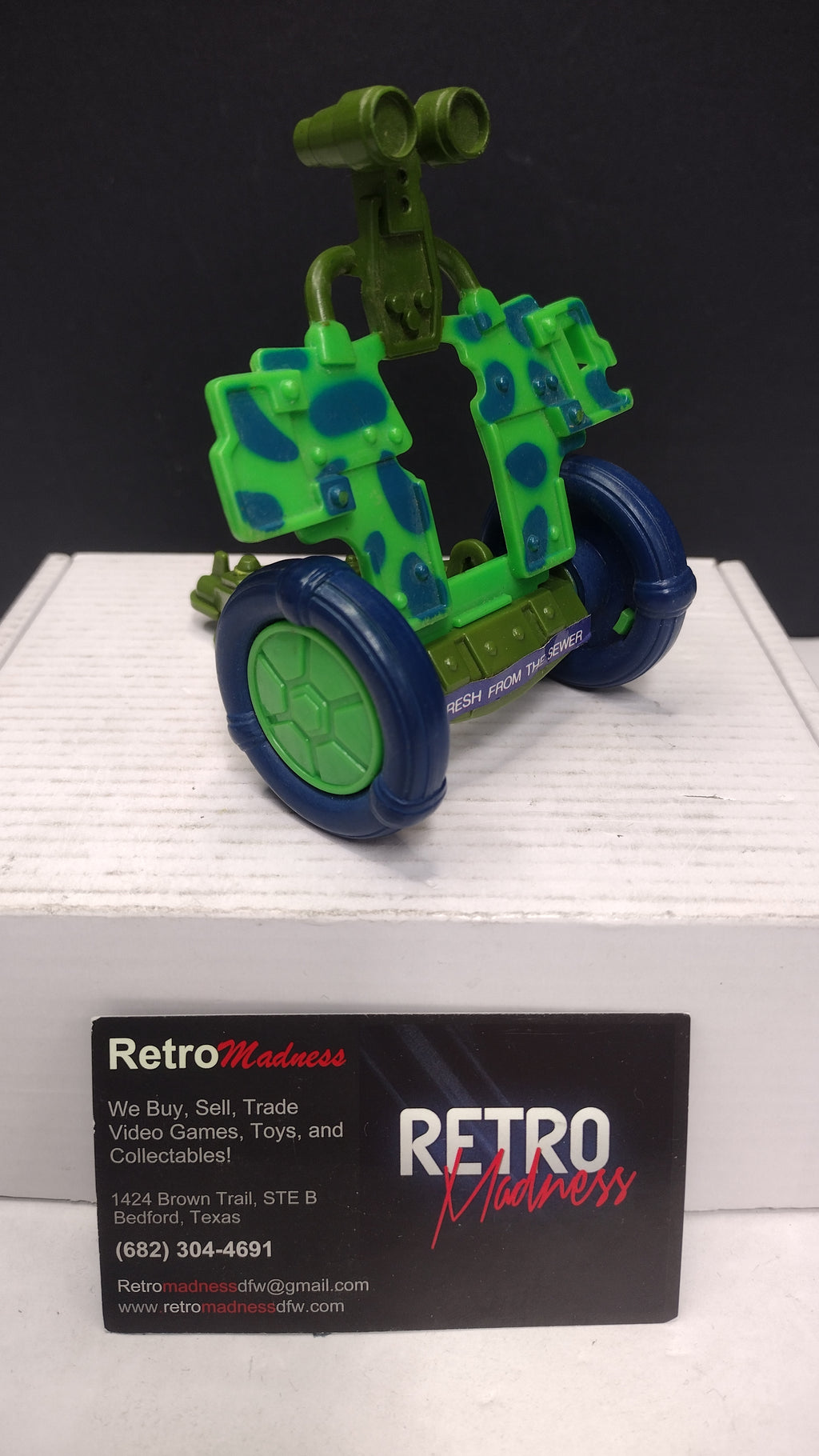 1990 TMNT Sewer Seltzer Cannon Vehicle Parts Wheelbase & Shield Portion
