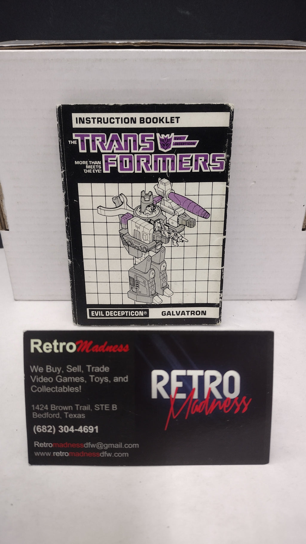 Vintage 1986 Original G1 Transformers Galvatron Instruction Booklet