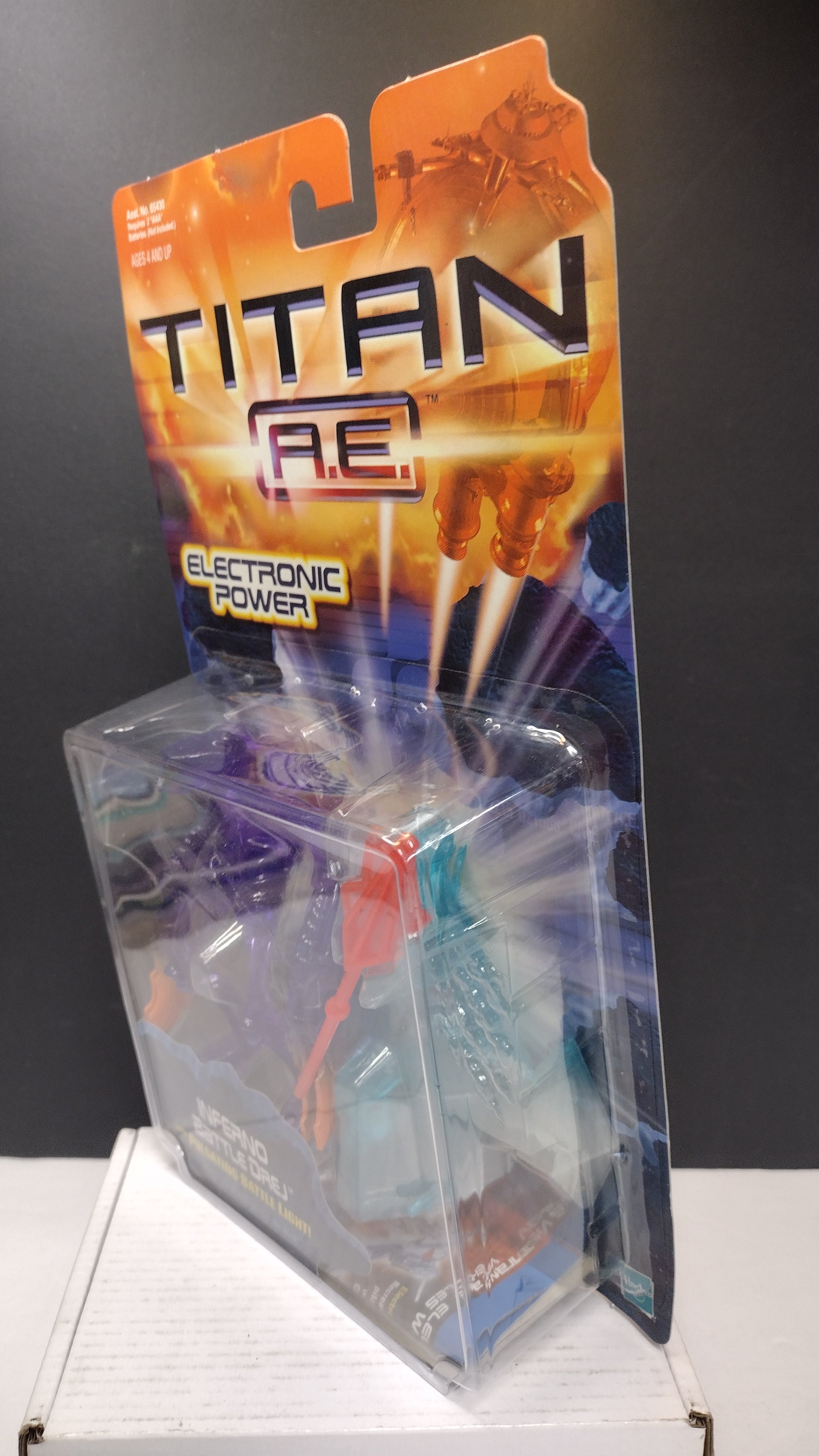Vintage Titan A.E. (2000) Inferno Battle Drej 5-Inch Electronic Action Figure NIB