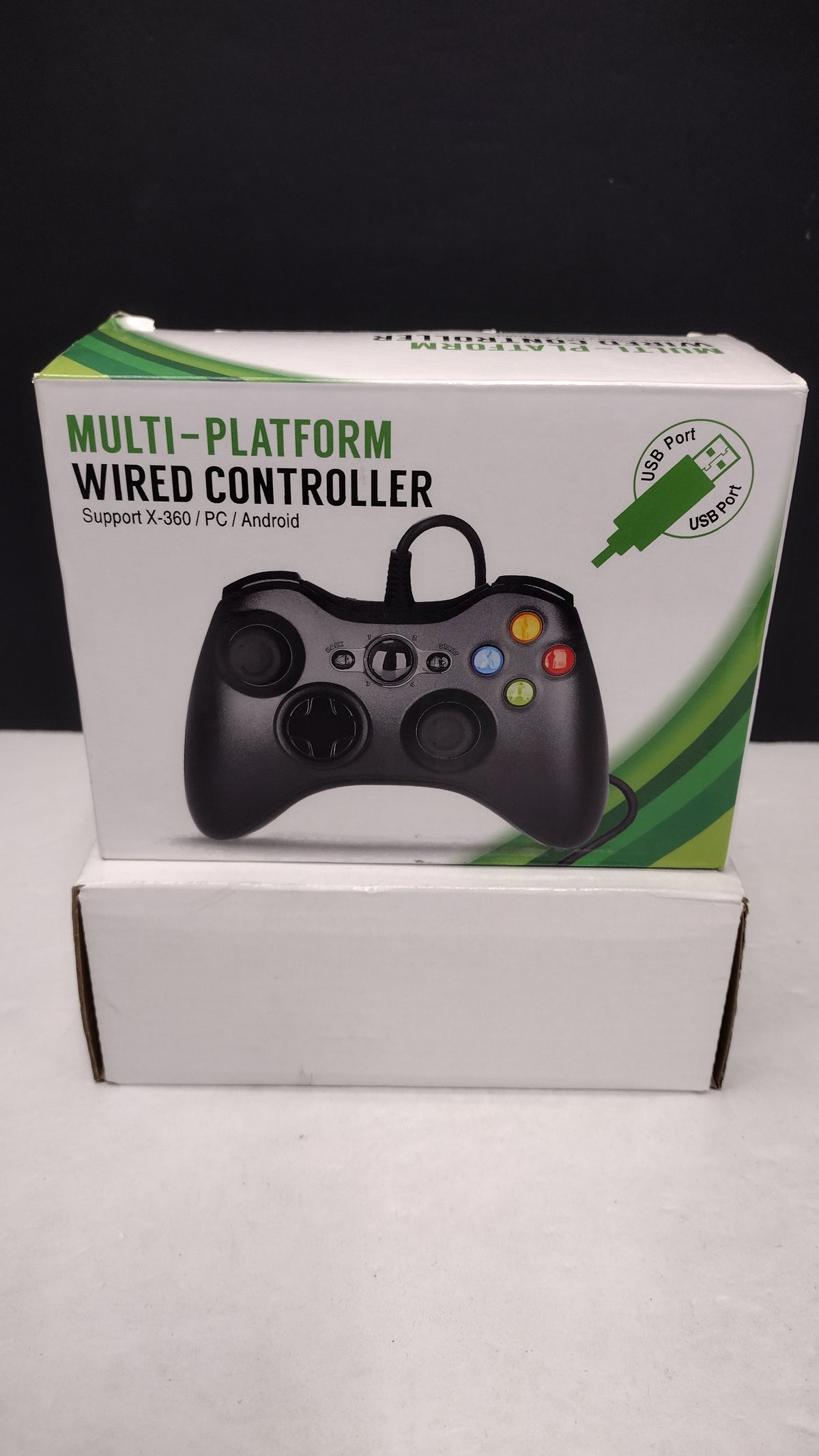 Multi-Platform Wired USB Controller for Xbox 360 PC Android Black New in Box