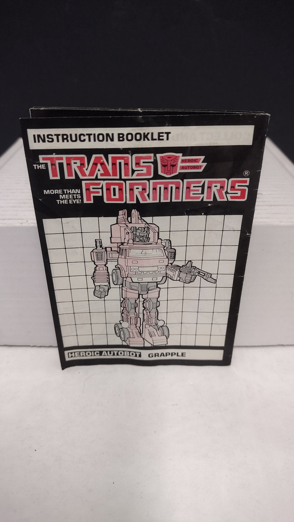 Vintage 1985 Original G1 Transformers Grapple Instruction Booklet