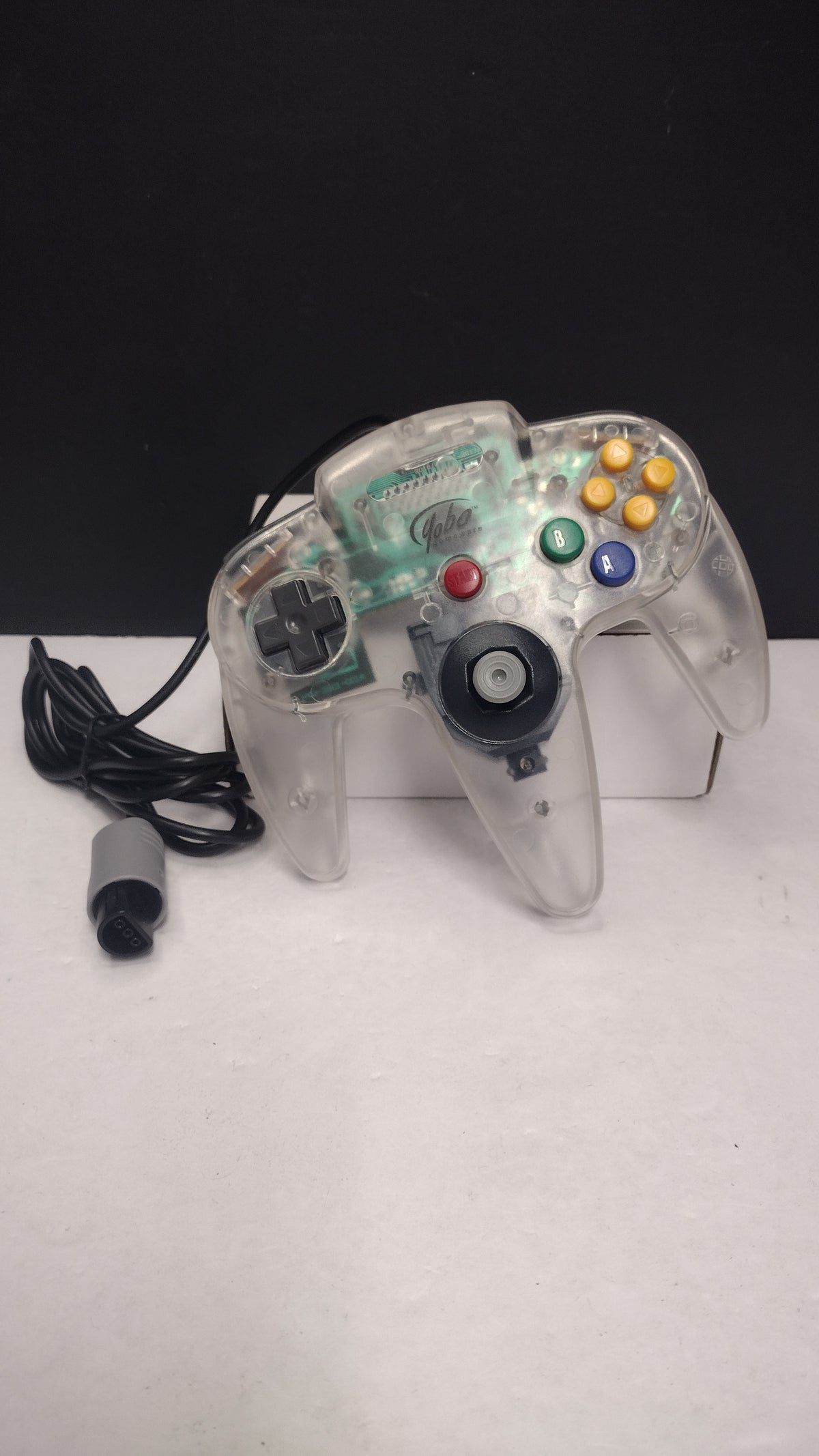 Yobo Nintendo 64 N64 Controller Clear Transparent Gamepad Tested Works