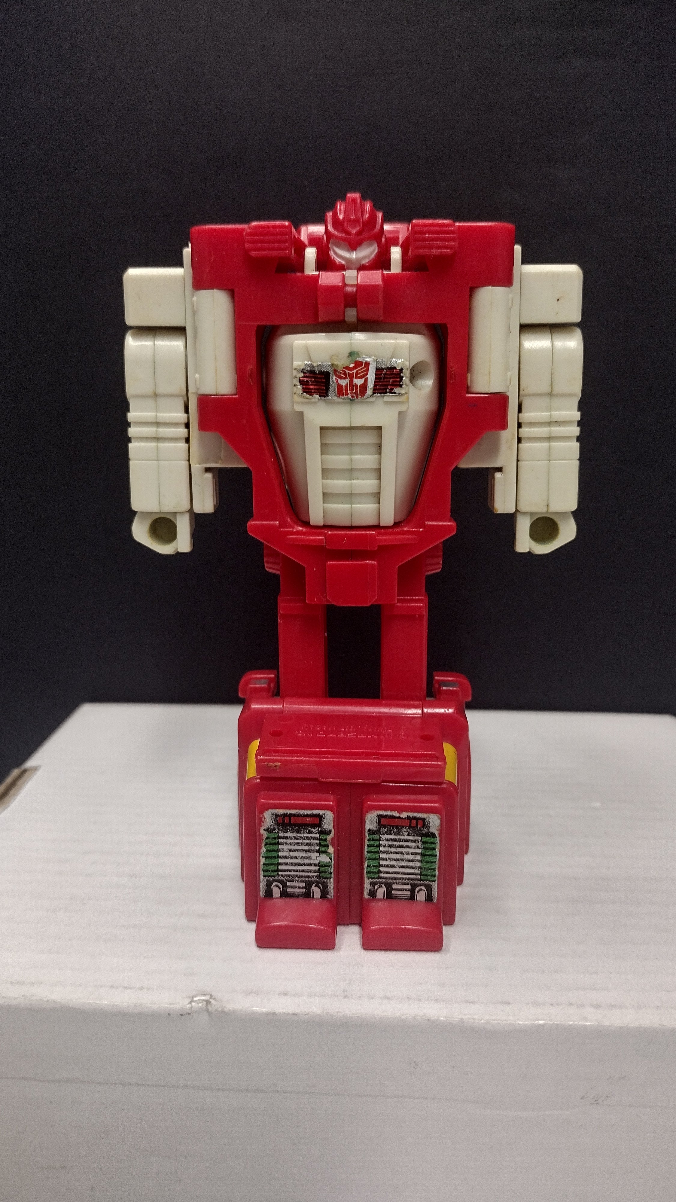 Vintage 1987 G1 Transformers: Targetmasters Quickmix Action Figure – Loose Autobot (Non-Mint / Parts & Restoration / Missing Targetmasters)