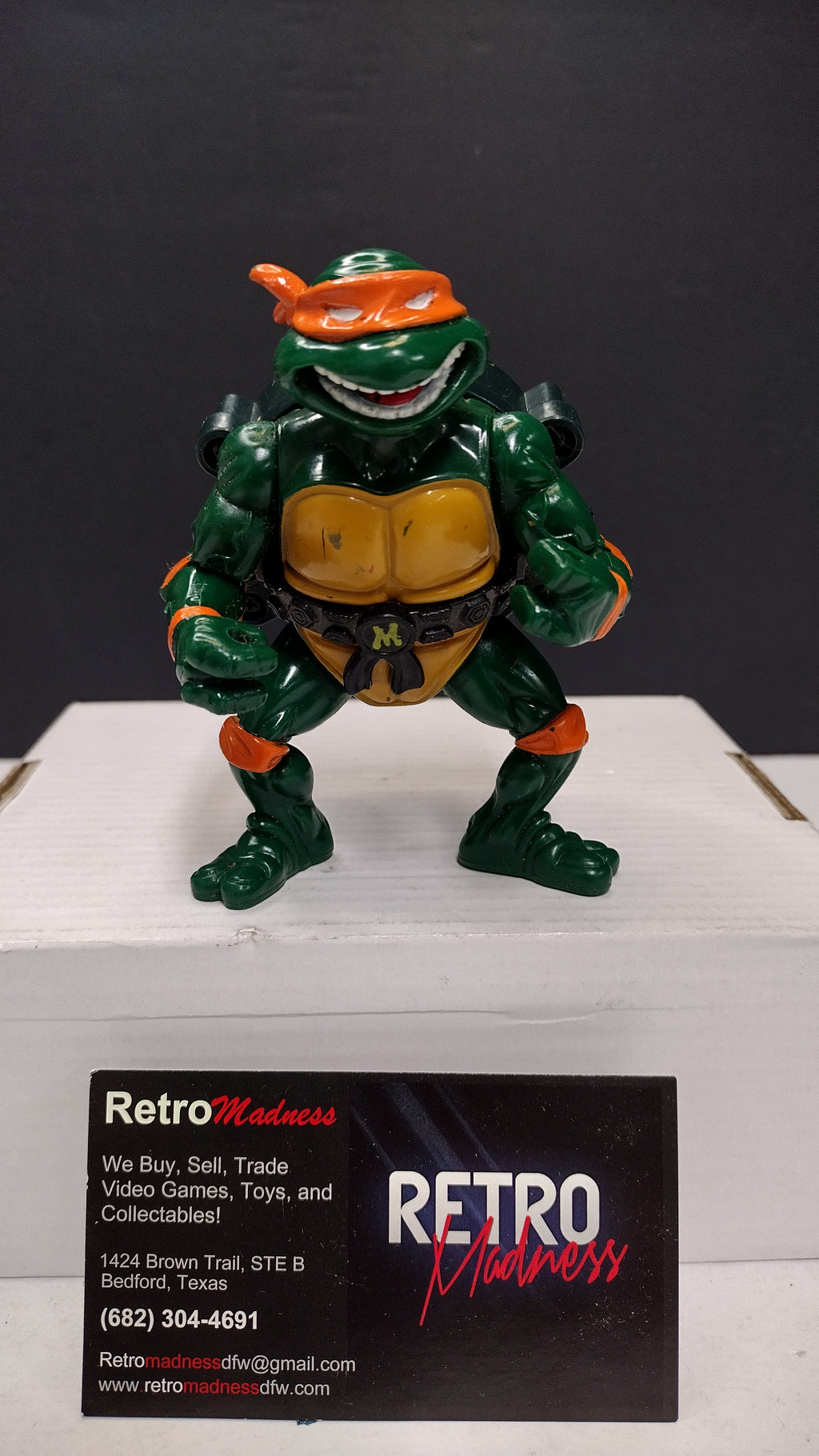 Vintage 1991 Playmates TMNT Talkin' Michelangelo Action Figure (Incomplete / Loose)