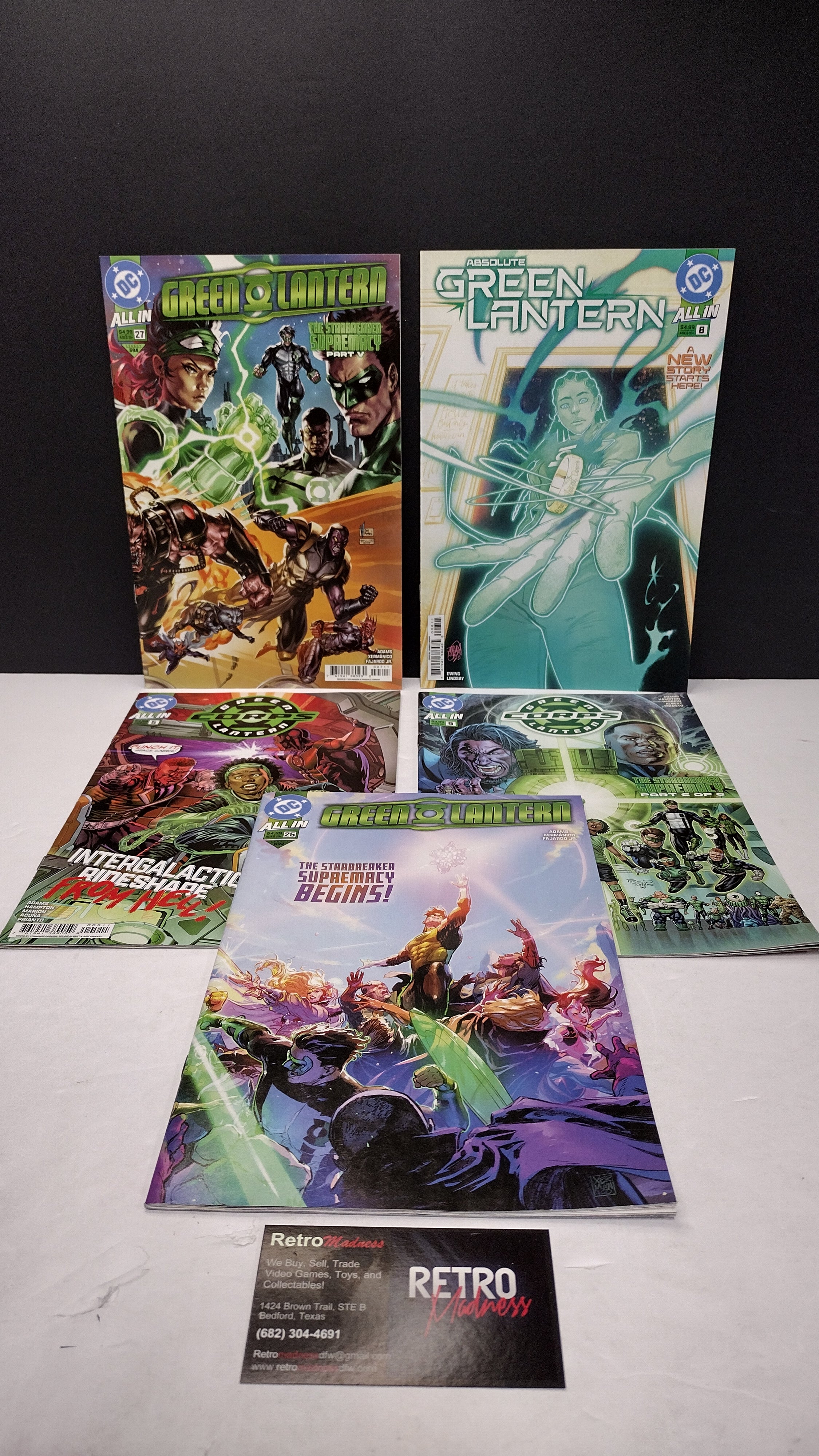 DC Comics Modern Era Lot – 5 Book Set - Lot T (Brand New / Unread)