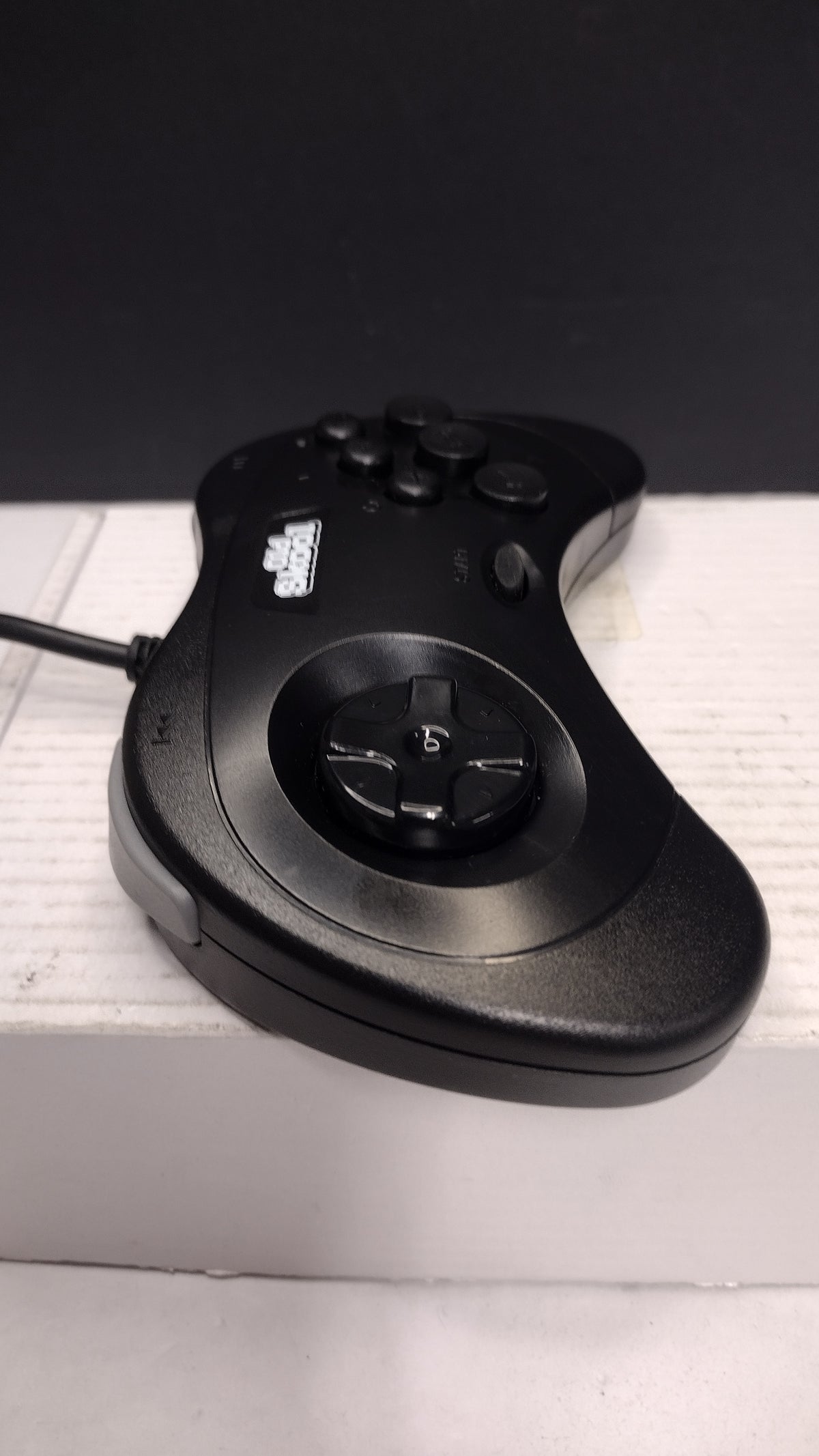 Sega Saturn Wired Controller- Old Skool OS-7128 Black Gamepad- Tested