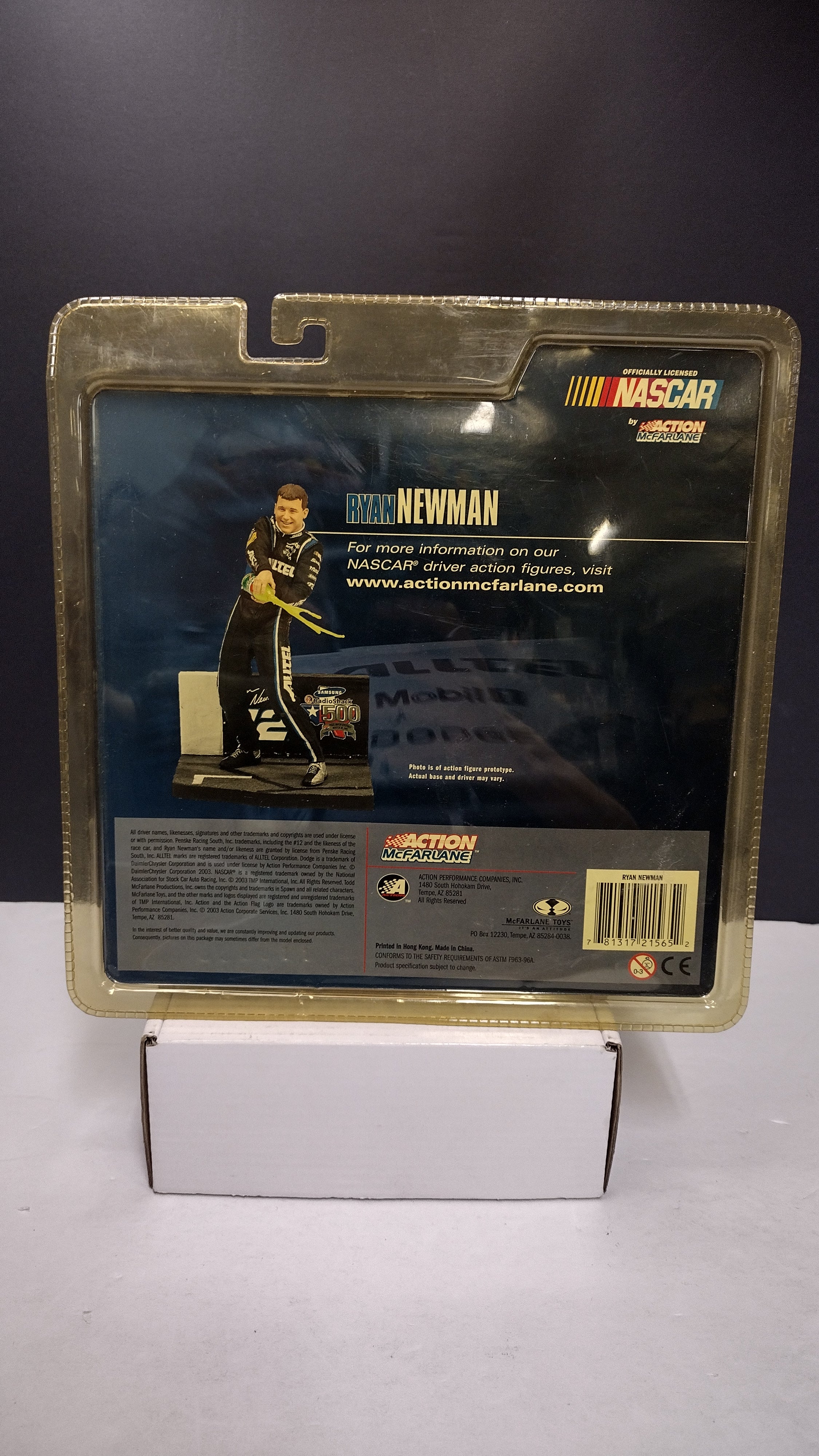 McFarlane NASCAR Series 1 Ryan Newman #12 Action Figure (2003) MOC