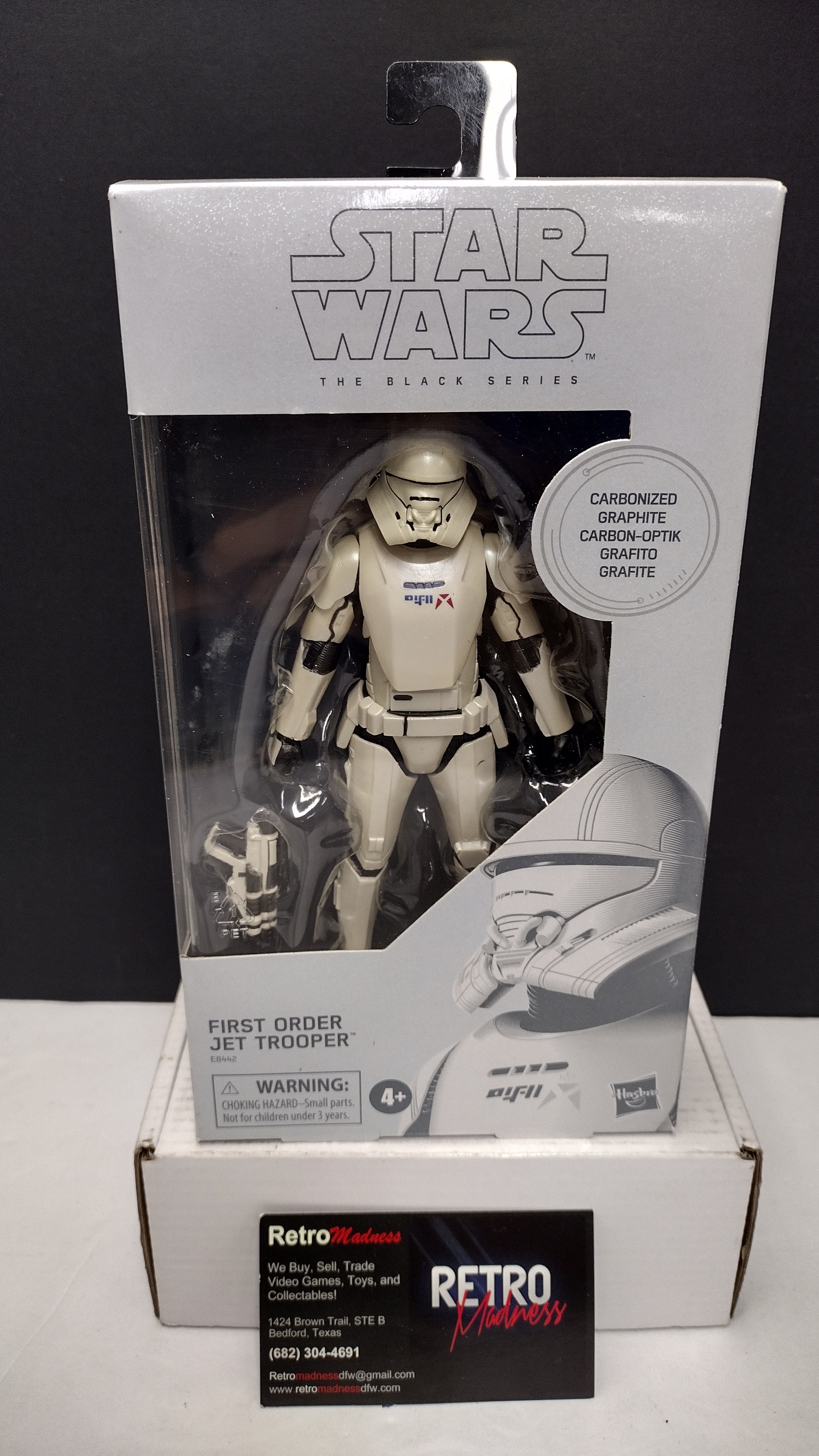 Hasbro Star Wars The Black Series First Order Jet Trooper Carbonized Collection 6" Action Figure (Walmart Exclusive - Brand New & Factory Sealed)