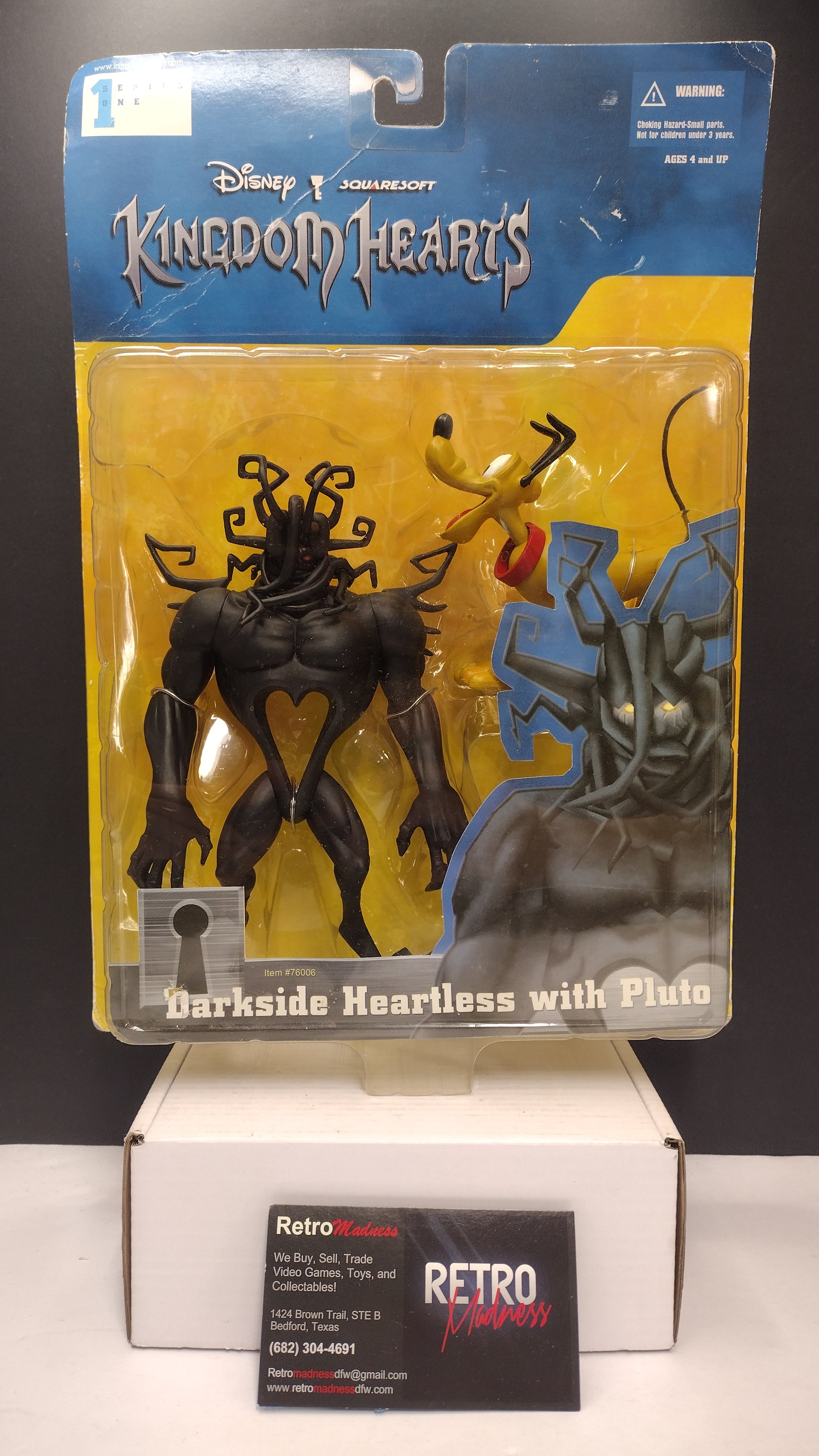 Kingdom Hearts Series 1 (2002) – Darkside Heartless & Pluto Twin-Pack • Brand New / Factory Sealed in Original Box (Disney & Squaresoft)