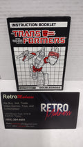 Vintage 1986 Original G1 Transformers Doublecross - Instruction Booklet