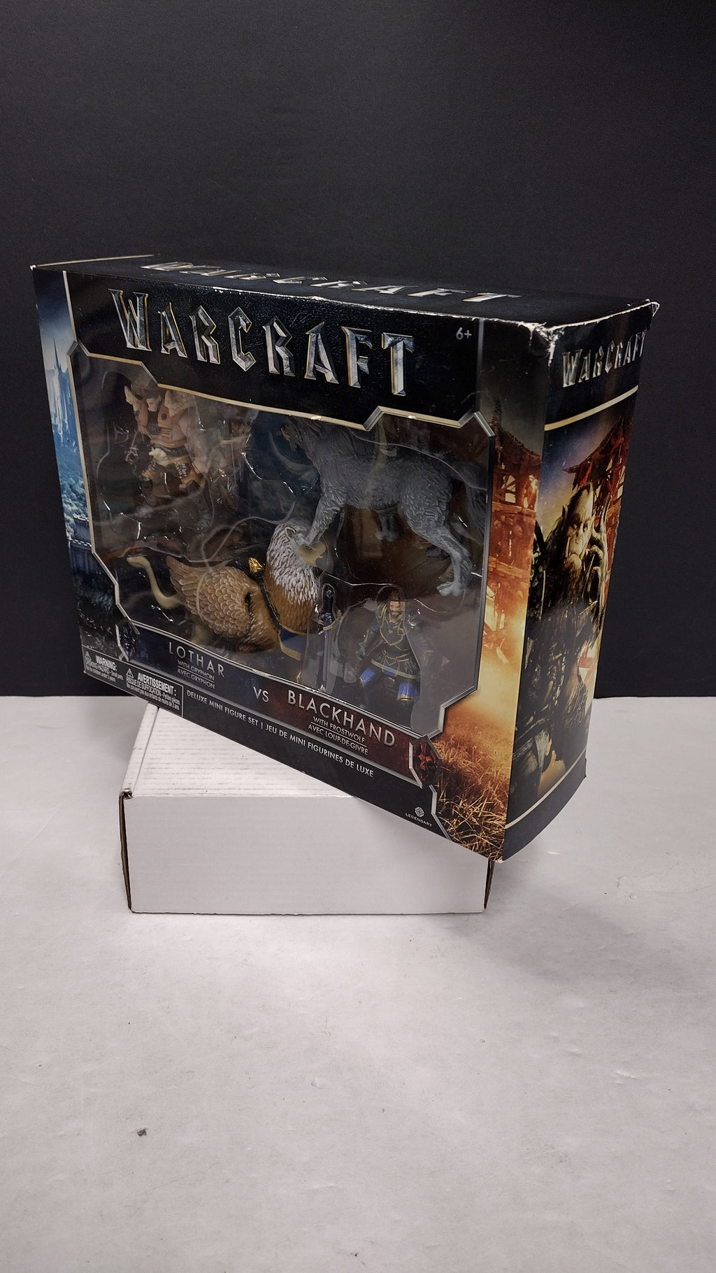 World of Warcraft Lothar w/ Gryphon vs. Blackhand w/ Frostwolf Deluxe Mini Figure Set (JAKKS Pacific - Brand New Sealed / Box Wear)
