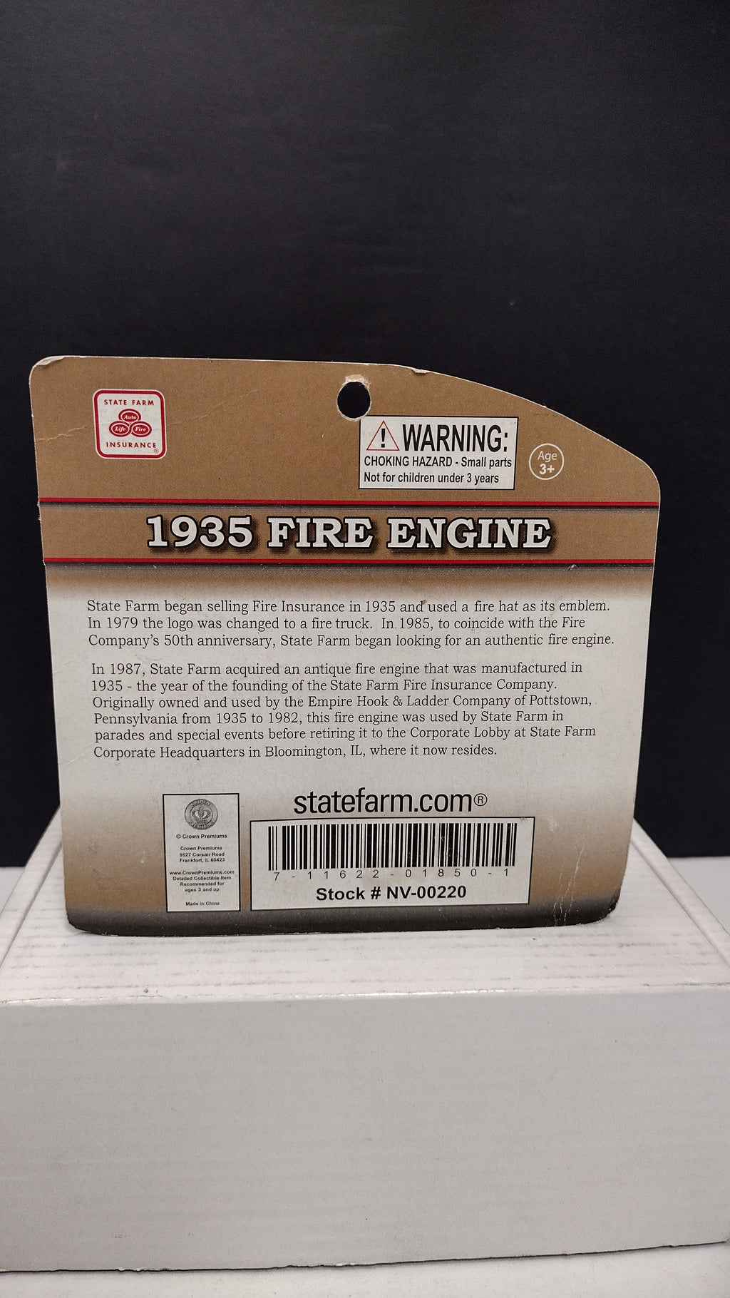 State Farm Insurance 75th Anniversary 1935 Fire Engine NV-00220 Die-Cast Vehicle NIB