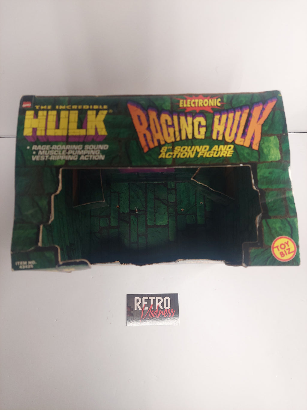 Marvel Comics The Incredible Hulk Electronic Raging Hulk 8" Figure with Box Tested