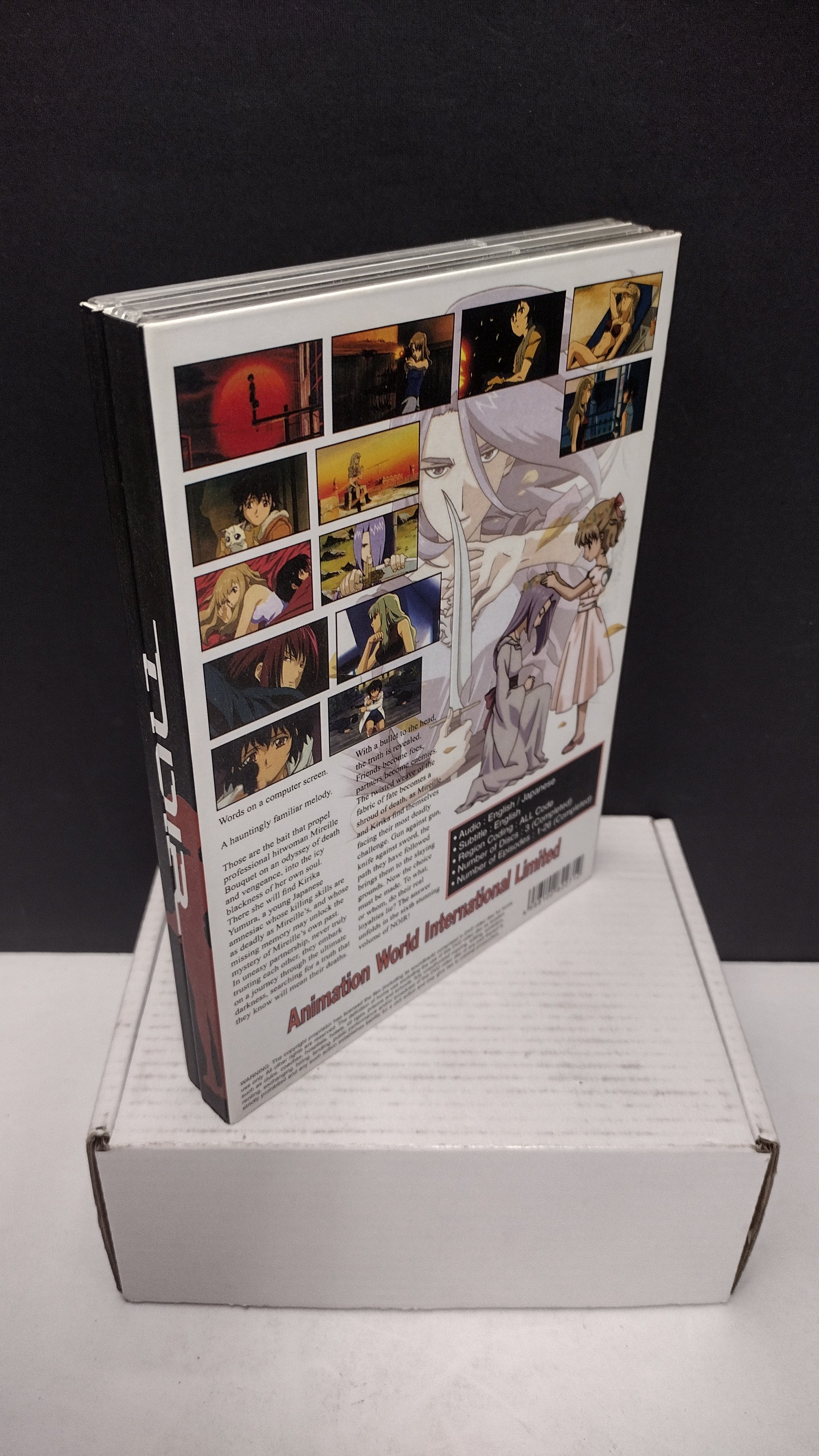 Noir: The Complete Collection Anime Box Set (3-Disc Set - 26 Complete Episodes, Pre-Owned)
