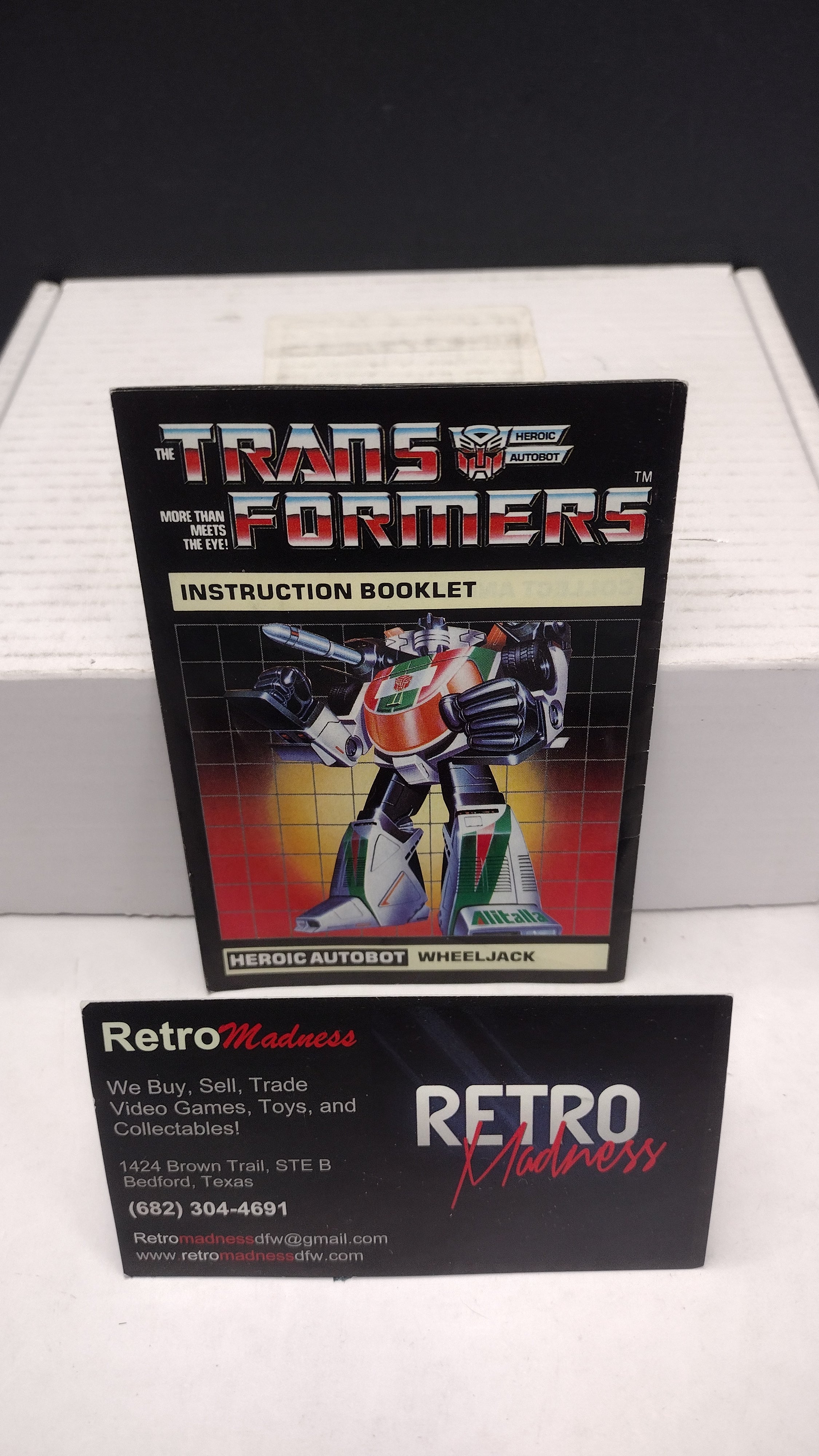 Vintage 1984 Original G1 Transformers Wheeljack Instruction Booklet