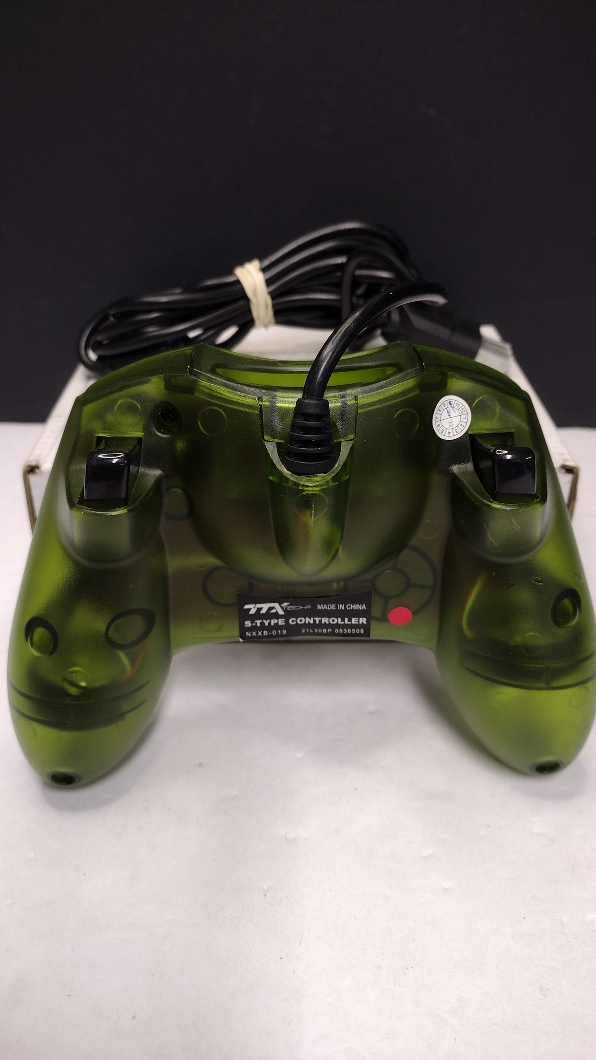 TTX Tech- Original Xbox- Wired Green Translucent Controller- Tested