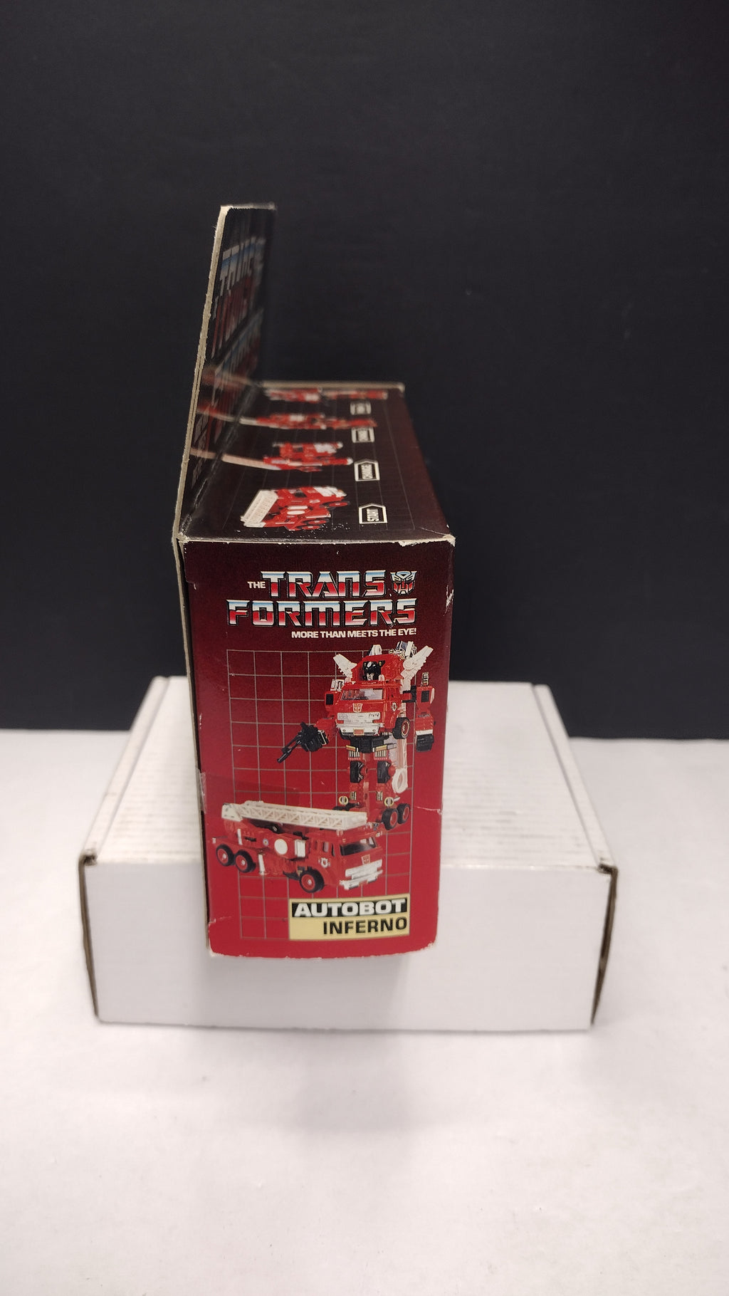 1985 Vintage Original G1 Transformers Inferno Box (Hasbro - Packaging Only / Heavy Box Wear)