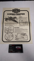 Vintage 1981 Kenner Star Wars - Battle Damaged X-Wing Fighter Instructions