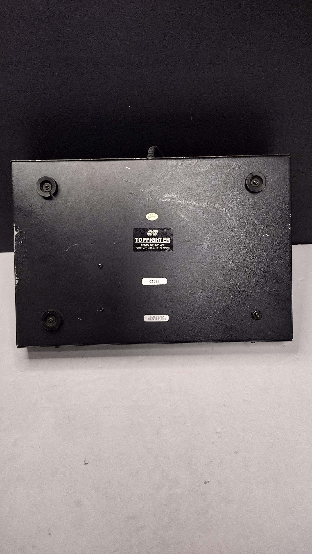 QJ Top Fighter SV-339 Arcade Stick Controller for SNES OEM Tested - Missing Rubber Foot