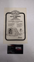 Star Wars Micro Collection Hoth Wampa Cave Playset Instructions Vintage 1982