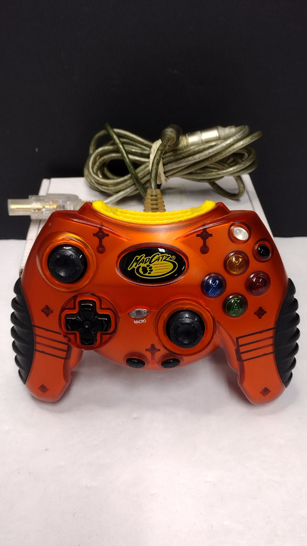Mad Catz Original XBOX Wired Controller Transparent Orange-tested