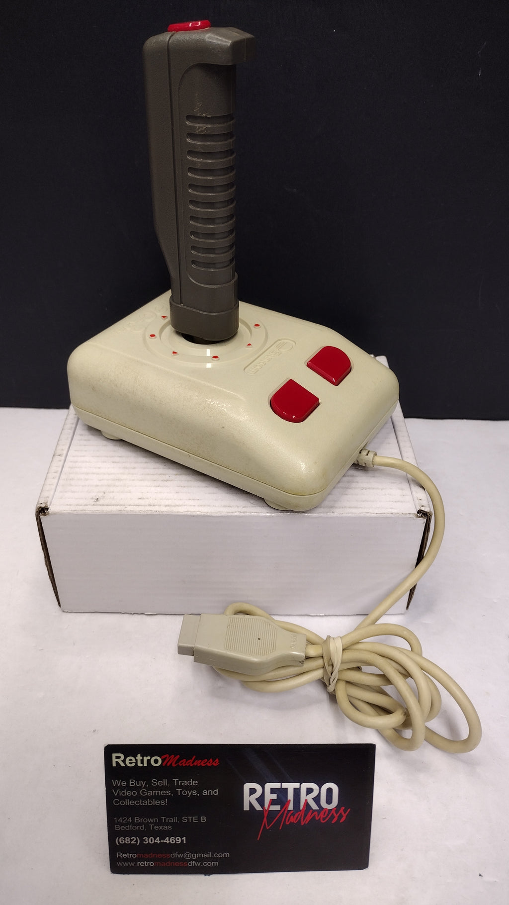Suncom Tac-3 Joystick Controller Commodore 64 Amiga Atari Untested
