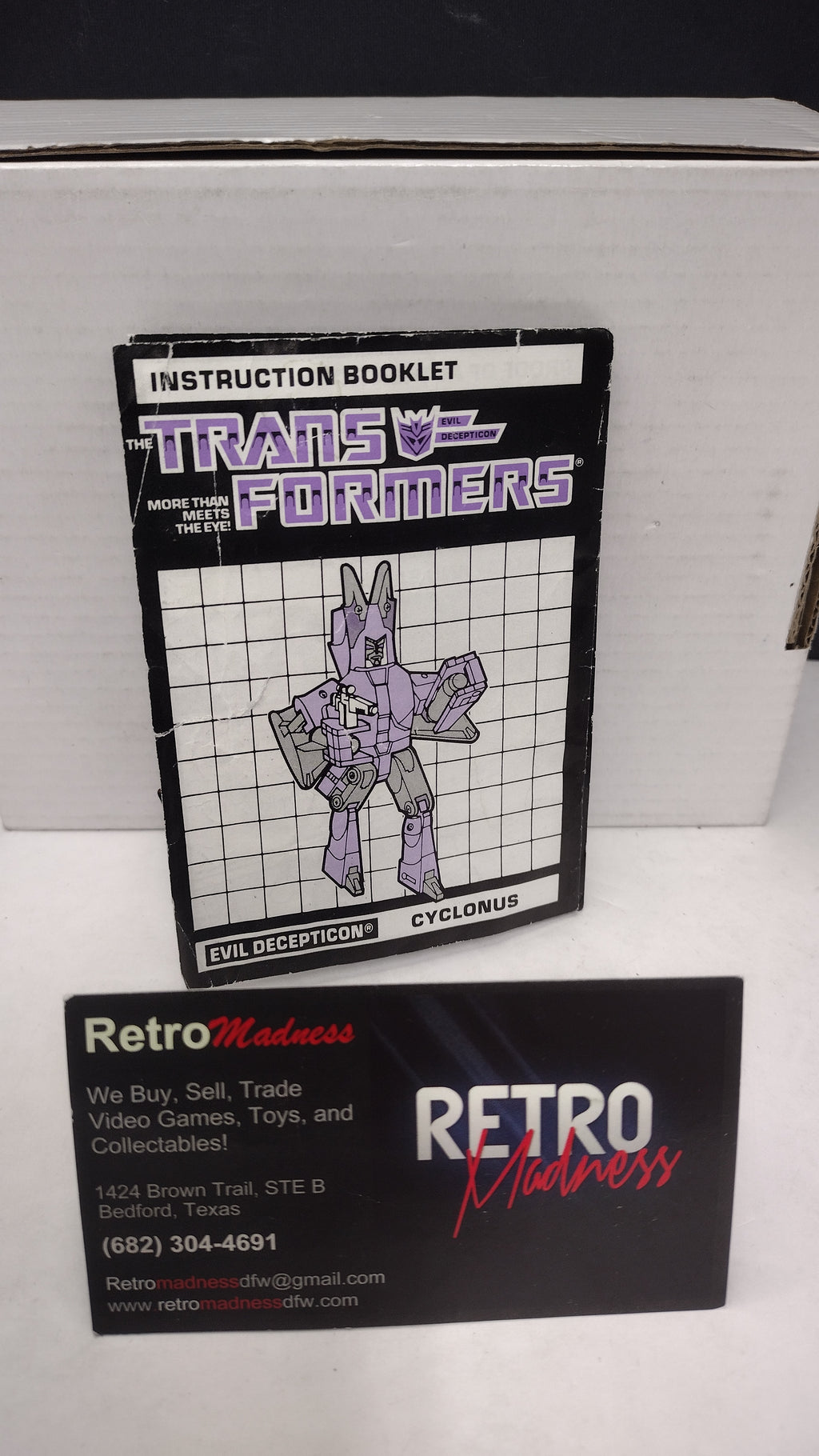 Vintage 1986 Original G1 Transformers Cyclonus - Instruction Booklet