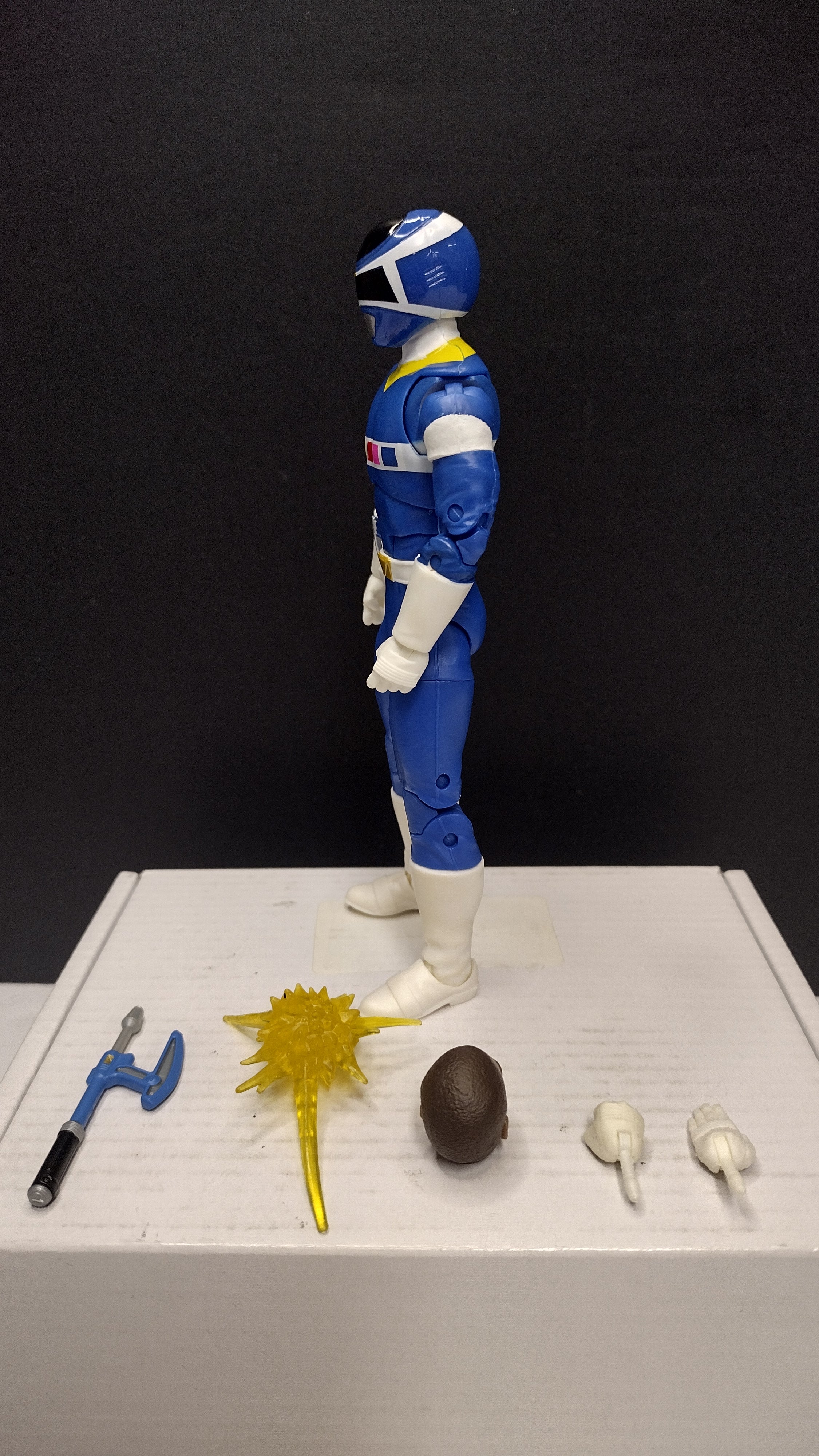 Power Rangers Lightning Collection: In Space Blue Ranger 6-Inch Action Figure • Loose & 100% Complete (Hasbro)
