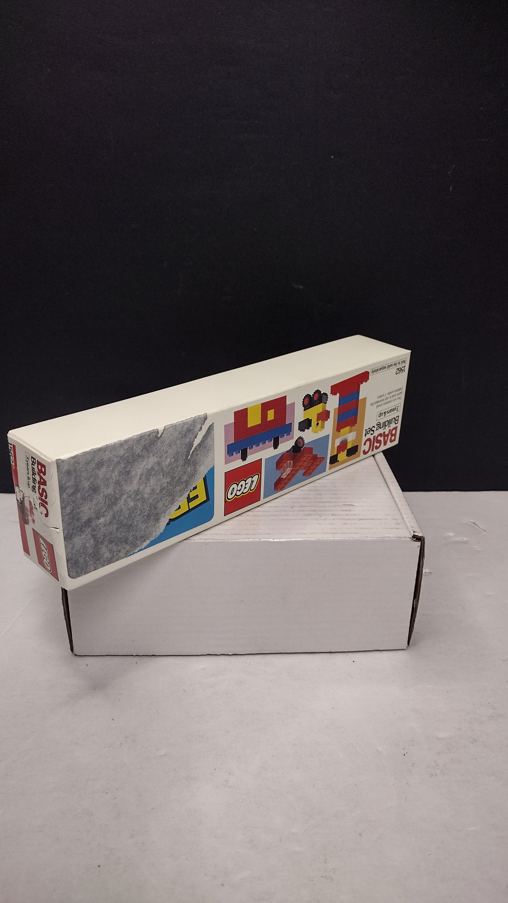Vintage 1985 LEGO Basic Building Set #1562 Crest Toothpaste Mail-In Promo (Factory Sealed / Sticker Removal Packaging Wear)