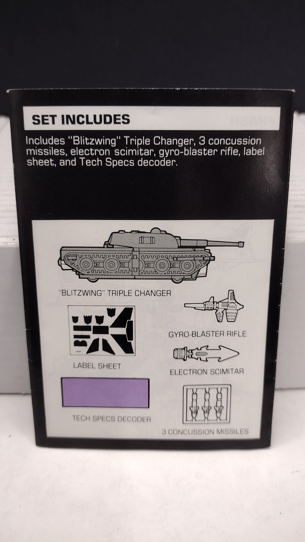 Vintage 1985 Original G1 Transformers Blitzwing Instruction Booklet
