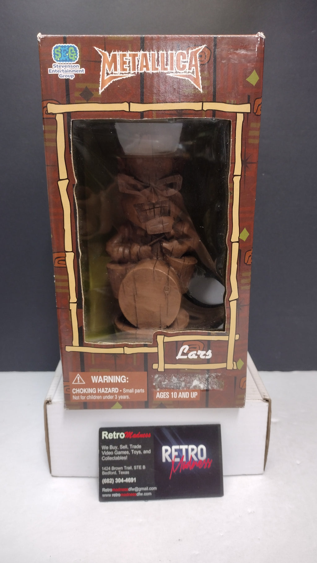 Stevenson Entertainment SEG Metallica Tiki Totem Pole Lars Ulrich Statue