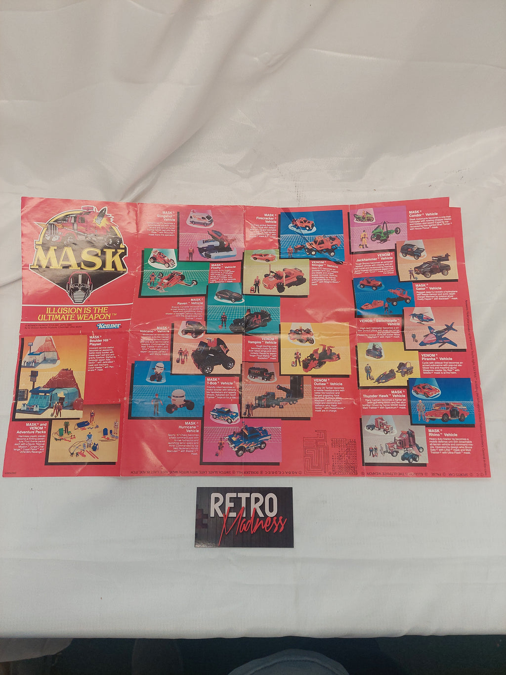 Vintage 1986 Kenner M.A.S.K. Catalog Brochure Poster
