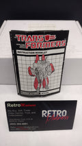 Vintage 1984 Original G1 Transformers Jetfire Instruction Booklet