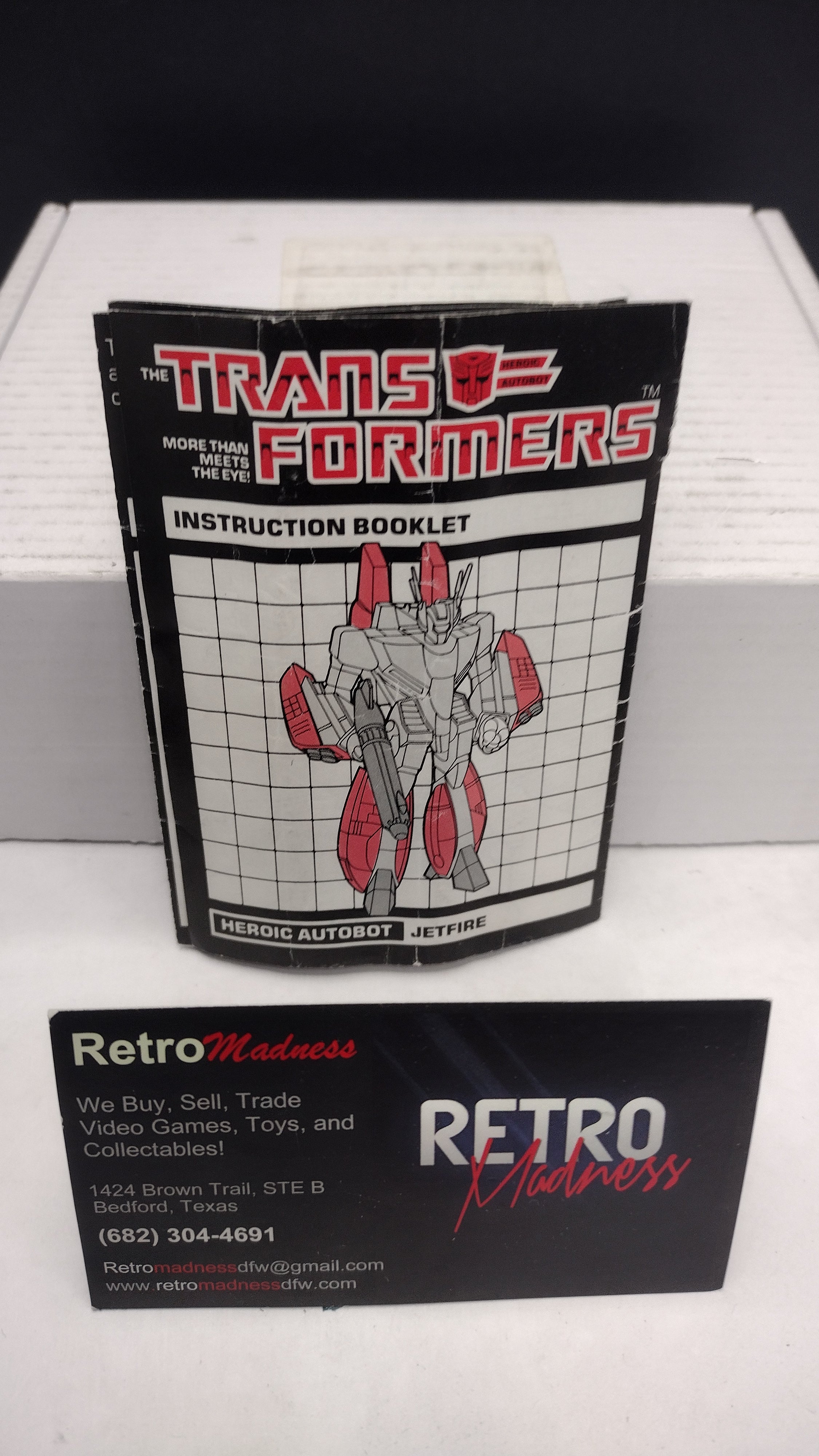 Vintage 1984 Original G1 Transformers Jetfire Instruction Booklet