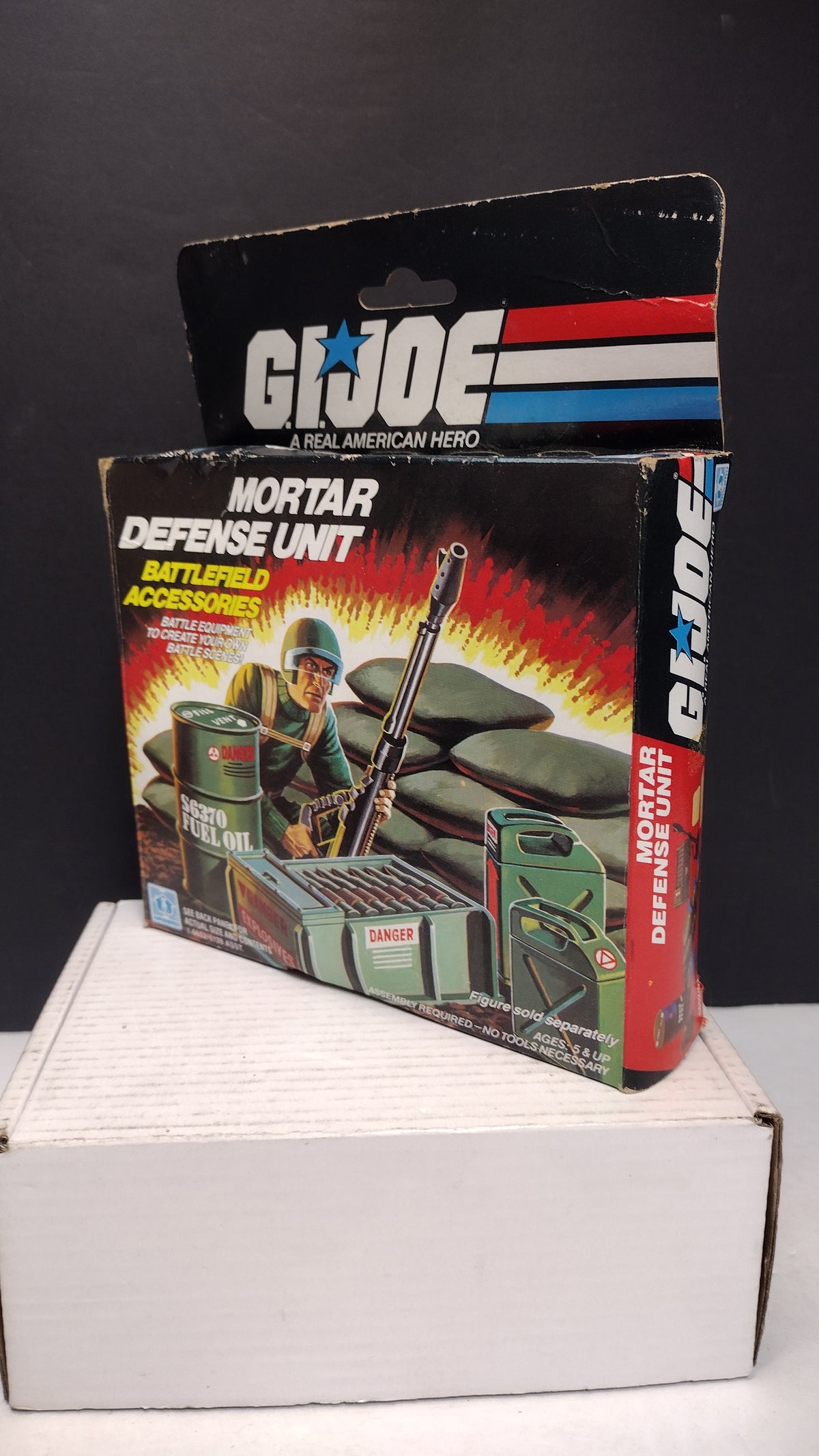 GI Joe Mortar Defense Unit EMPTY BOX ONLY Hasbro Vintage 1980s