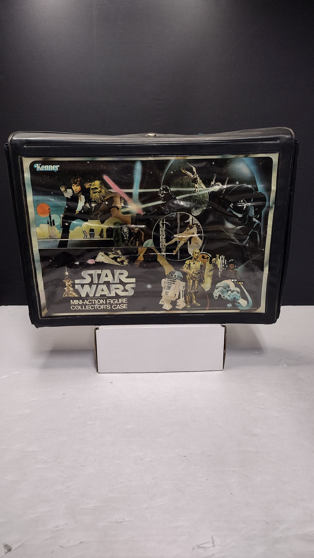 Vintage 1977 Kenner Star Wars Mini-Action Figure Collector's Case (Loose / Vinyl Case with Both Trays)