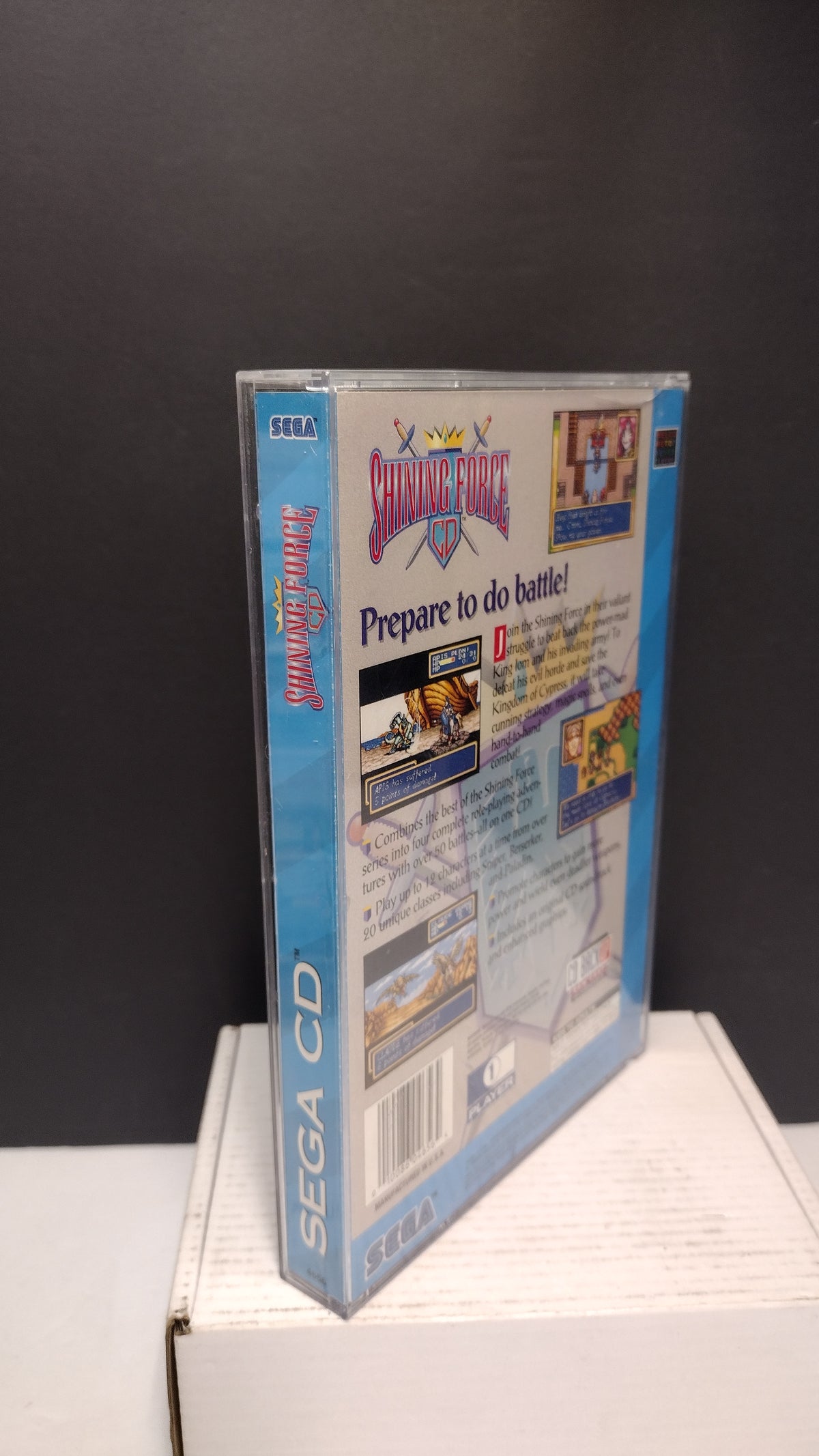Sega CD Shining Force CD Original Jewel Case & Manual ONLY - No Game Disc