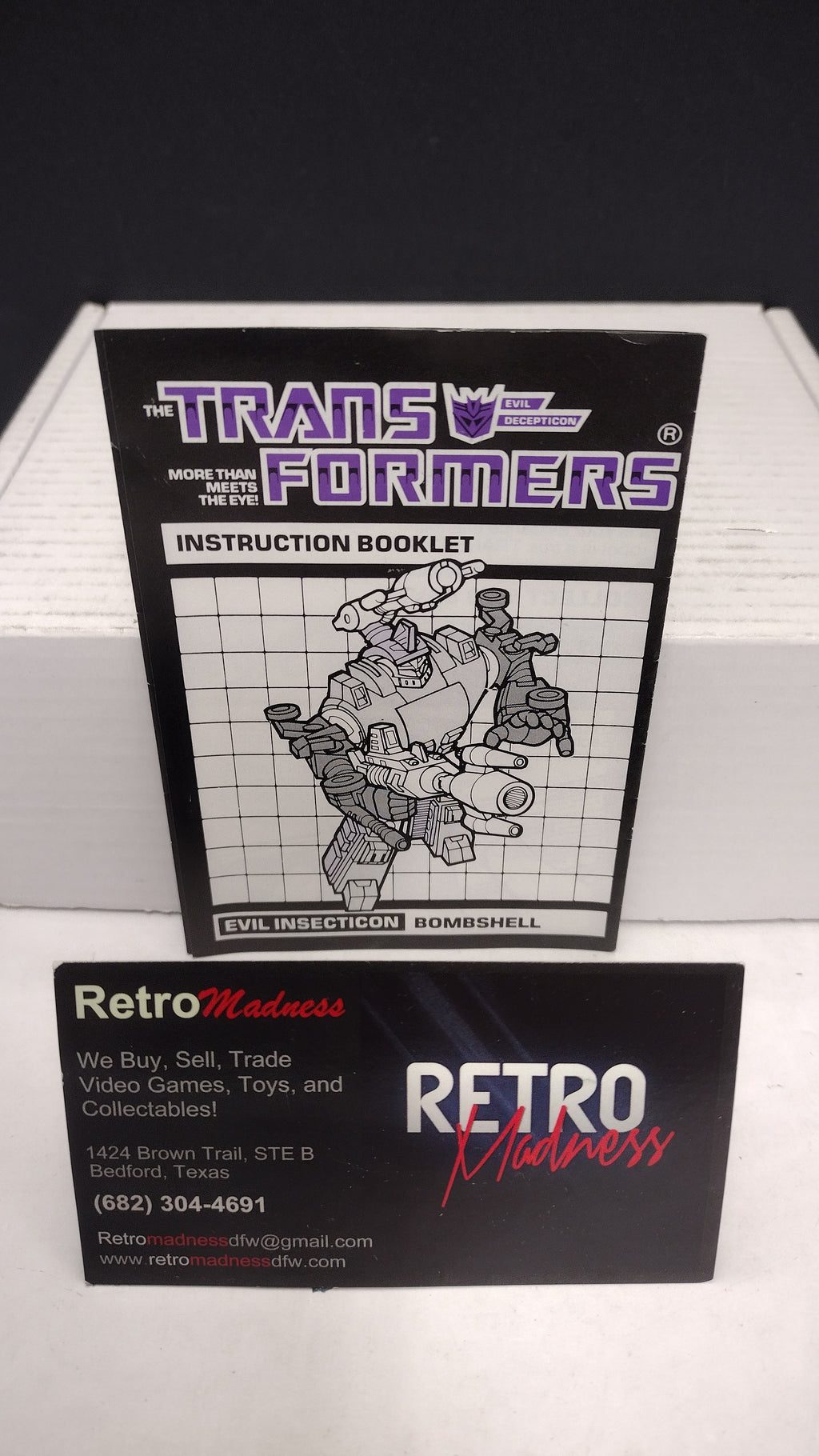 Vintage 1984 Original G1 Transformers Bombshell Instruction Booklet