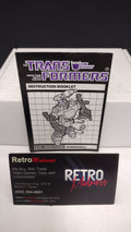 Vintage 1984 Original G1 Transformers Bombshell Instruction Booklet