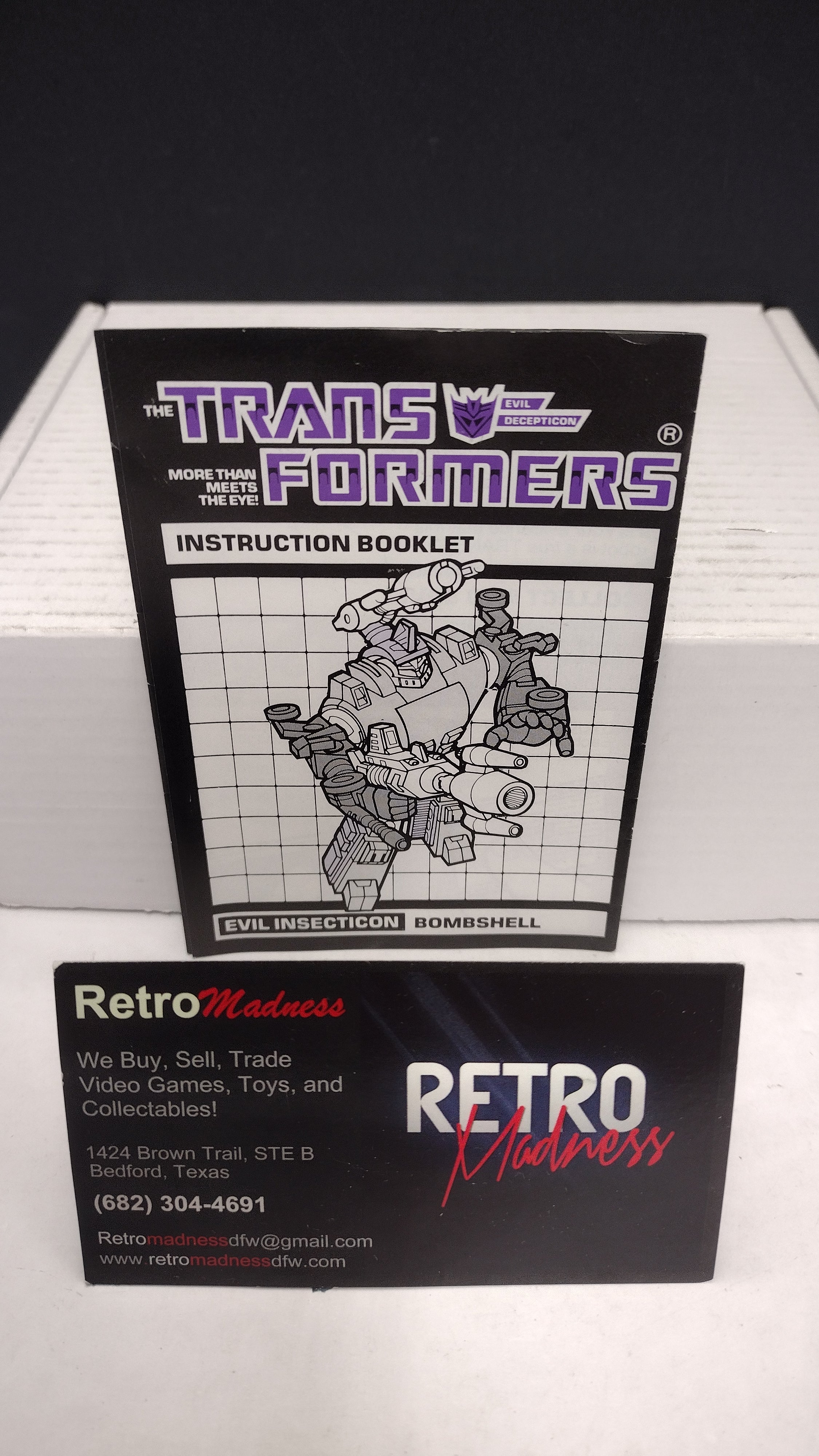 Vintage 1984 Original G1 Transformers Bombshell Instruction Booklet