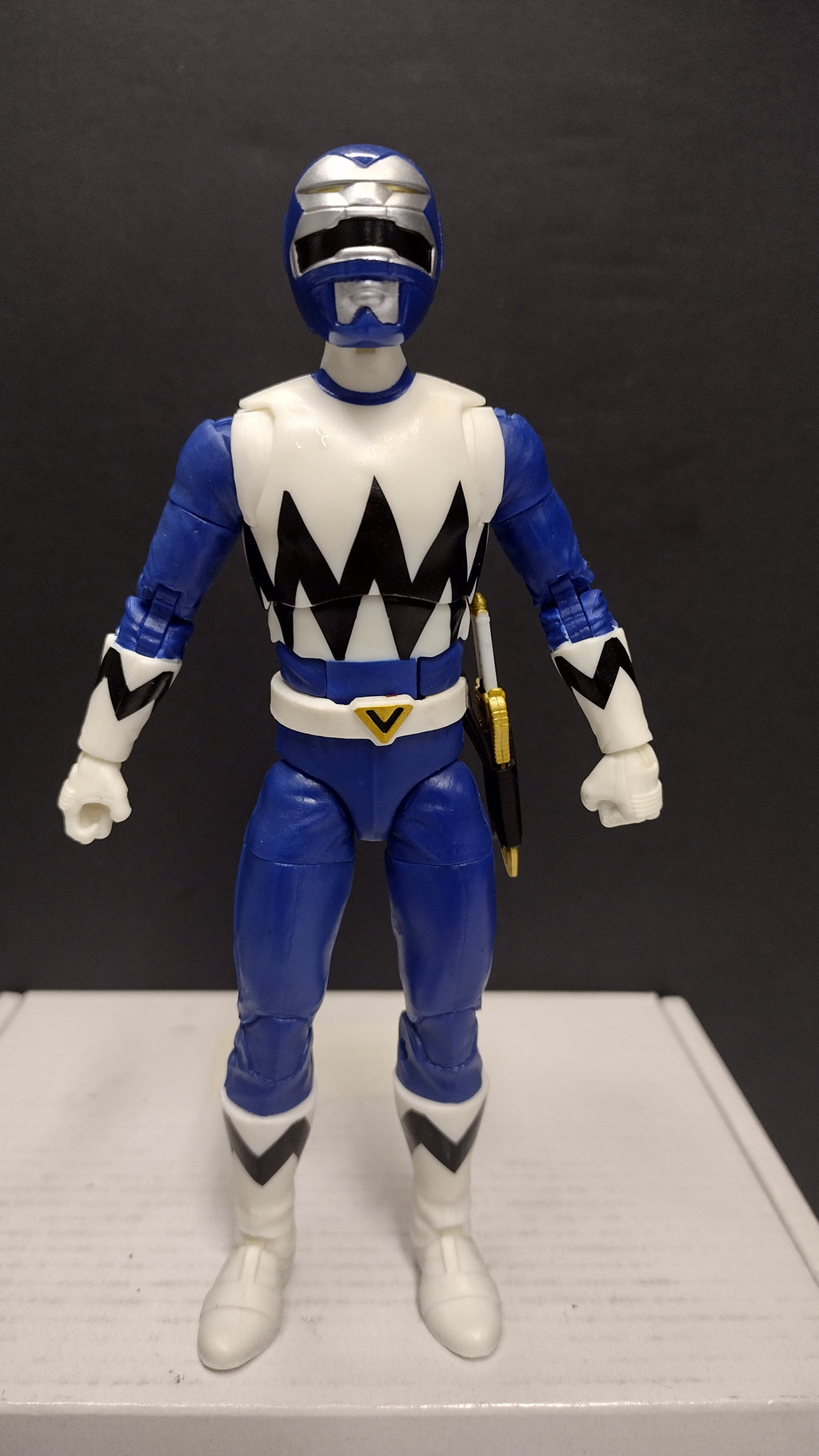 Power Rangers Lightning Collection: Lost Galaxy Blue Ranger 6-Inch Action Figure • Loose & Incomplete (Hasbro)