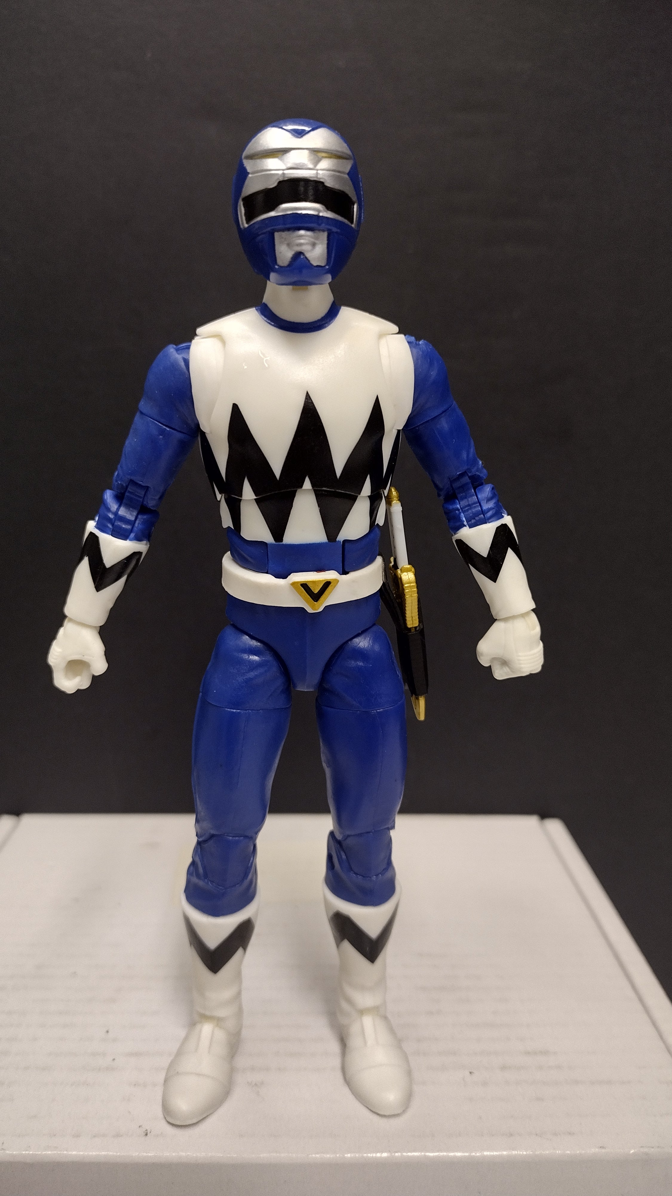 Power Rangers Lightning Collection: Lost Galaxy Blue Ranger 6-Inch Action Figure • Loose & Incomplete (Hasbro)