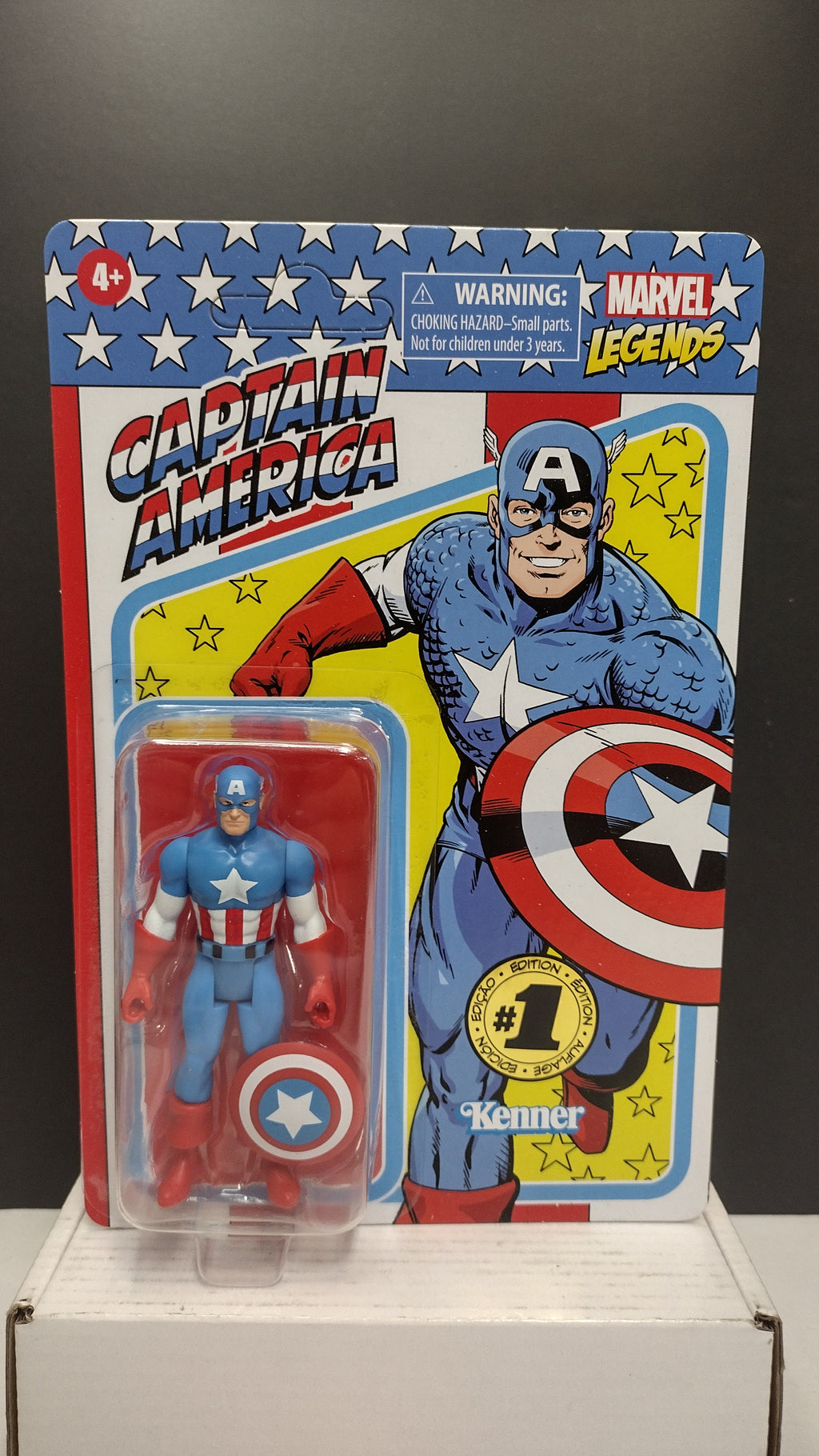 Hasbro Marvel Legends Retro 3.75-Inch Black Panther & Captain America 2-Pack NIB (Open Outer Box)