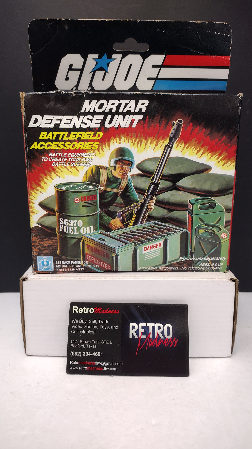 GI Joe Mortar Defense Unit EMPTY BOX ONLY Hasbro Vintage 1980s