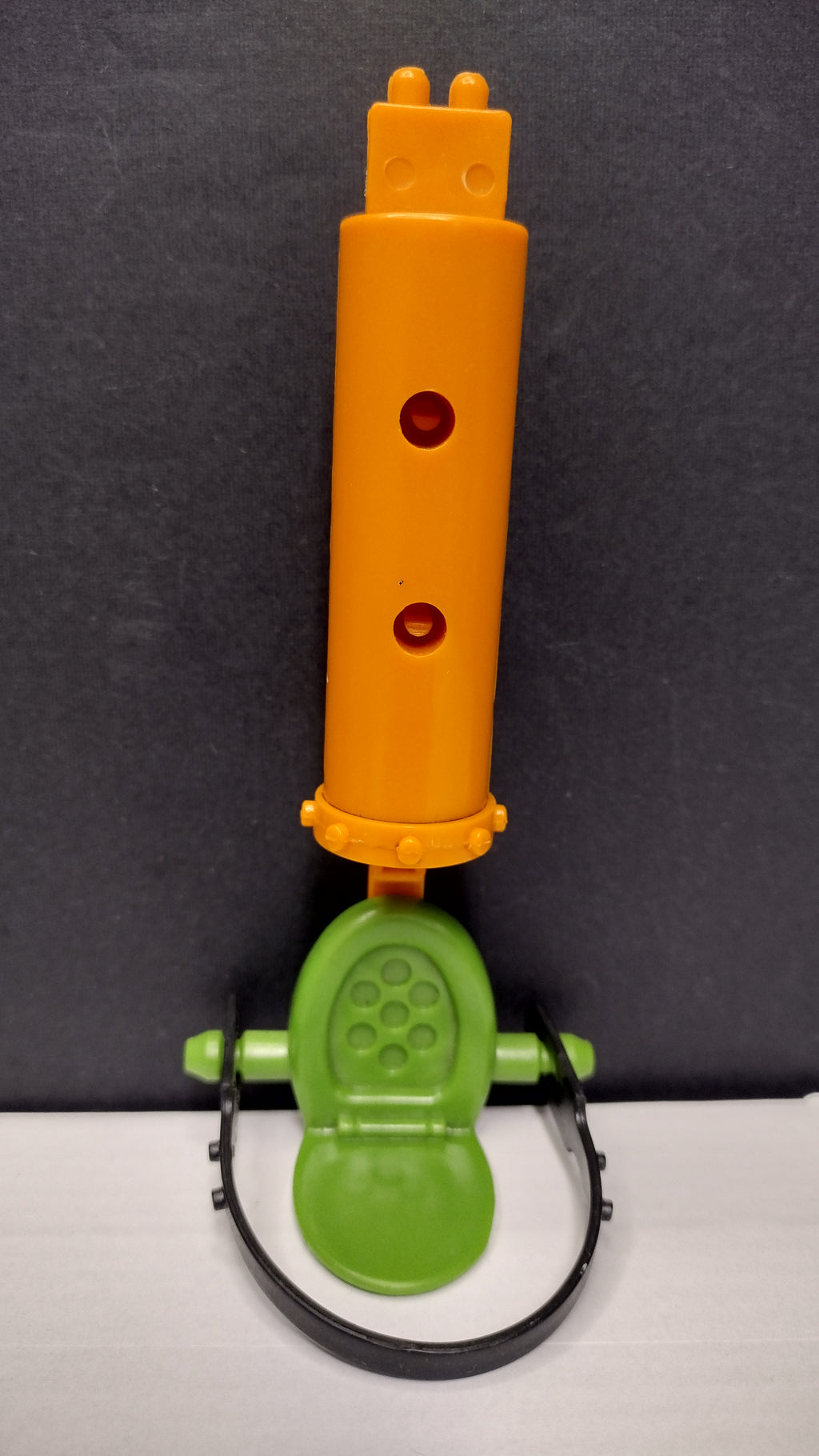 Vintage TMNT 1989 Double Barrel Plunger Gun Seat Mount Barrel and Seatbelt Lot OEM