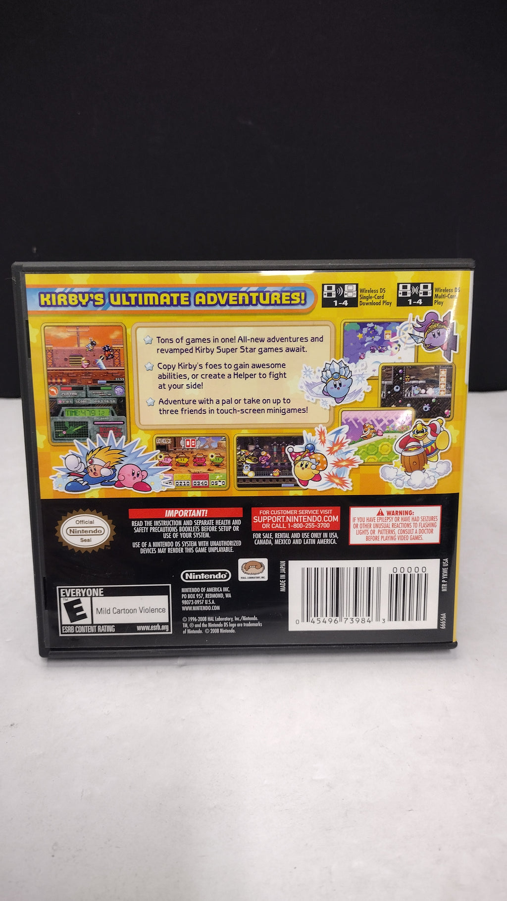 Nintendo DS Kirby Super Star Ultra Game Case & Manual No Game