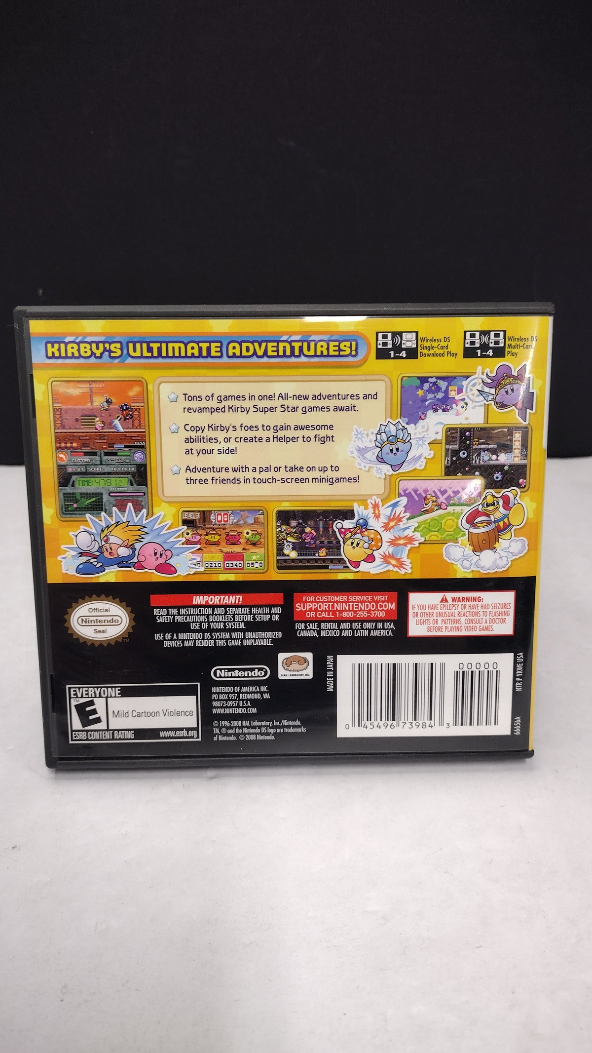 Nintendo DS Kirby Super Star Ultra Game Case & Manual No Game
